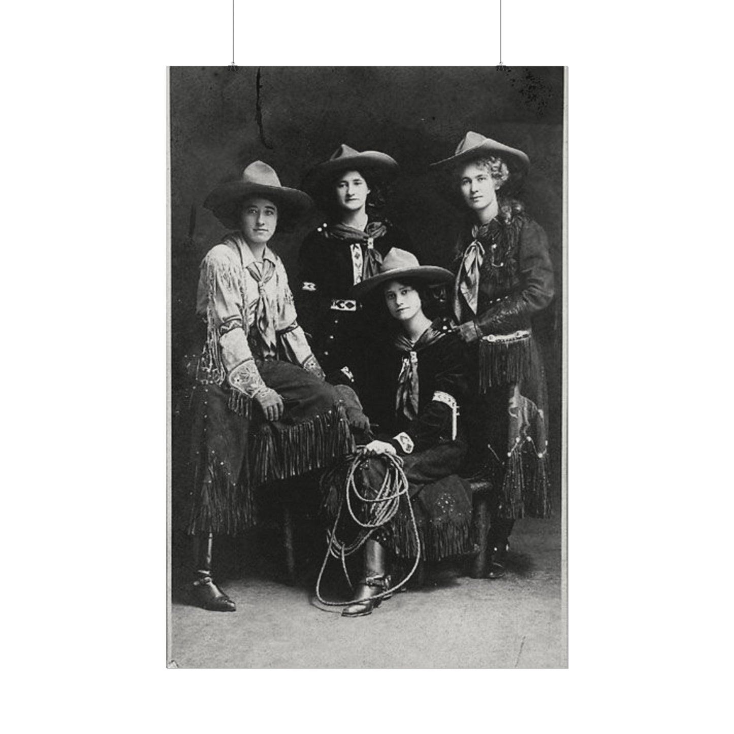 Daughters Of The Frontier – Western Textured Watercolor Matte Posters