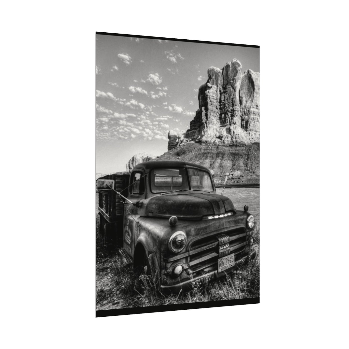 Rust & Wreckage – Western Textured Watercolor Matte Posters