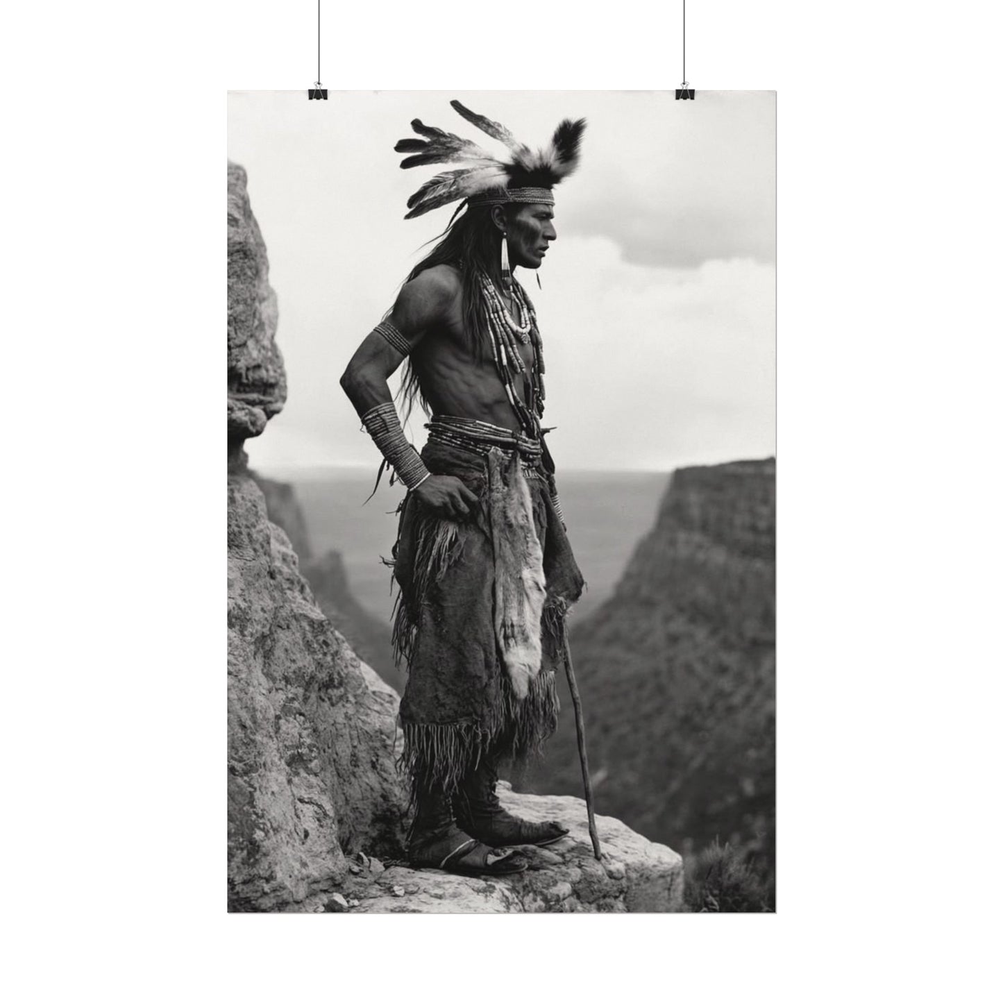 Sacred Horizons – Western Textured Watercolor Matte Posters