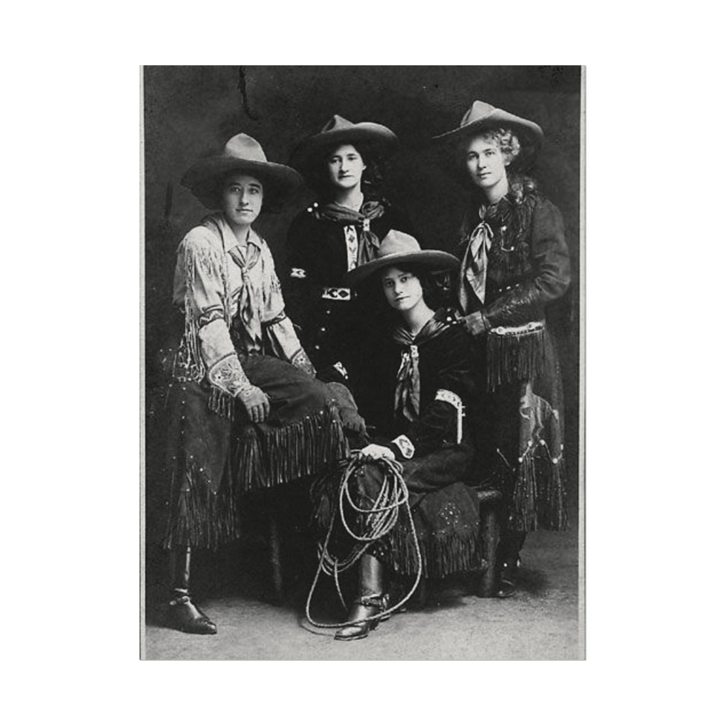 Daughters Of The Frontier – Western Textured Watercolor Matte Posters