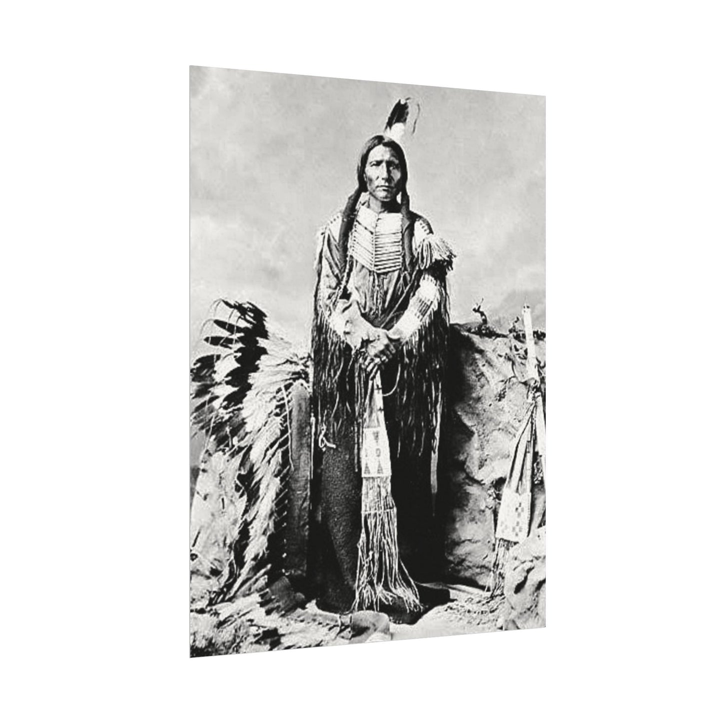 Enduring Spirit– Western Textured Watercolor Matte Posters