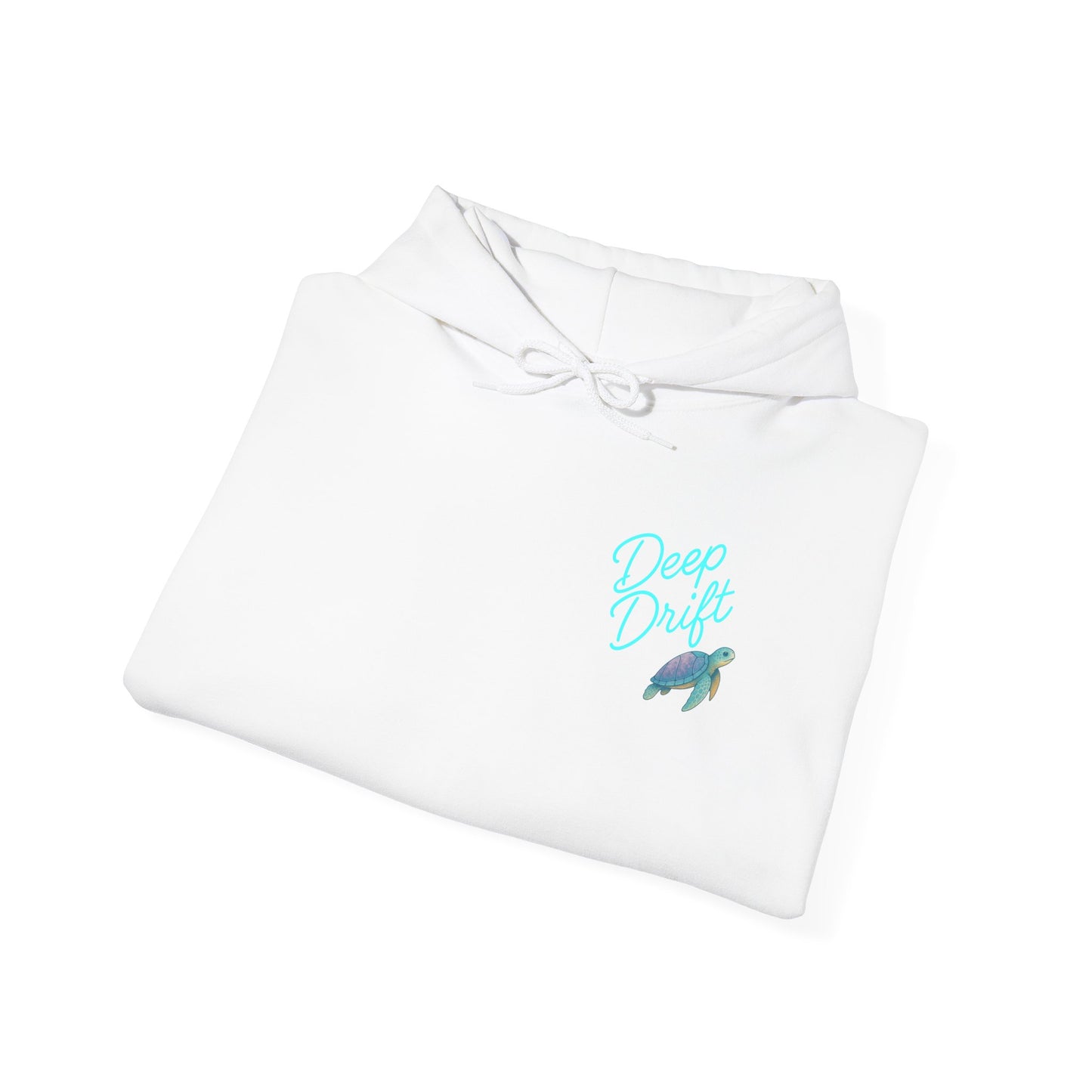 Neon Turtle Deep Drift Hooked Horizon Co. Unisex Heavy Blend™ Hooded Sweatshirt