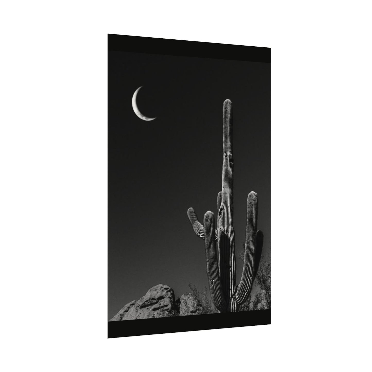 Desert Night Sky– Western Textured Watercolor Matte Posters