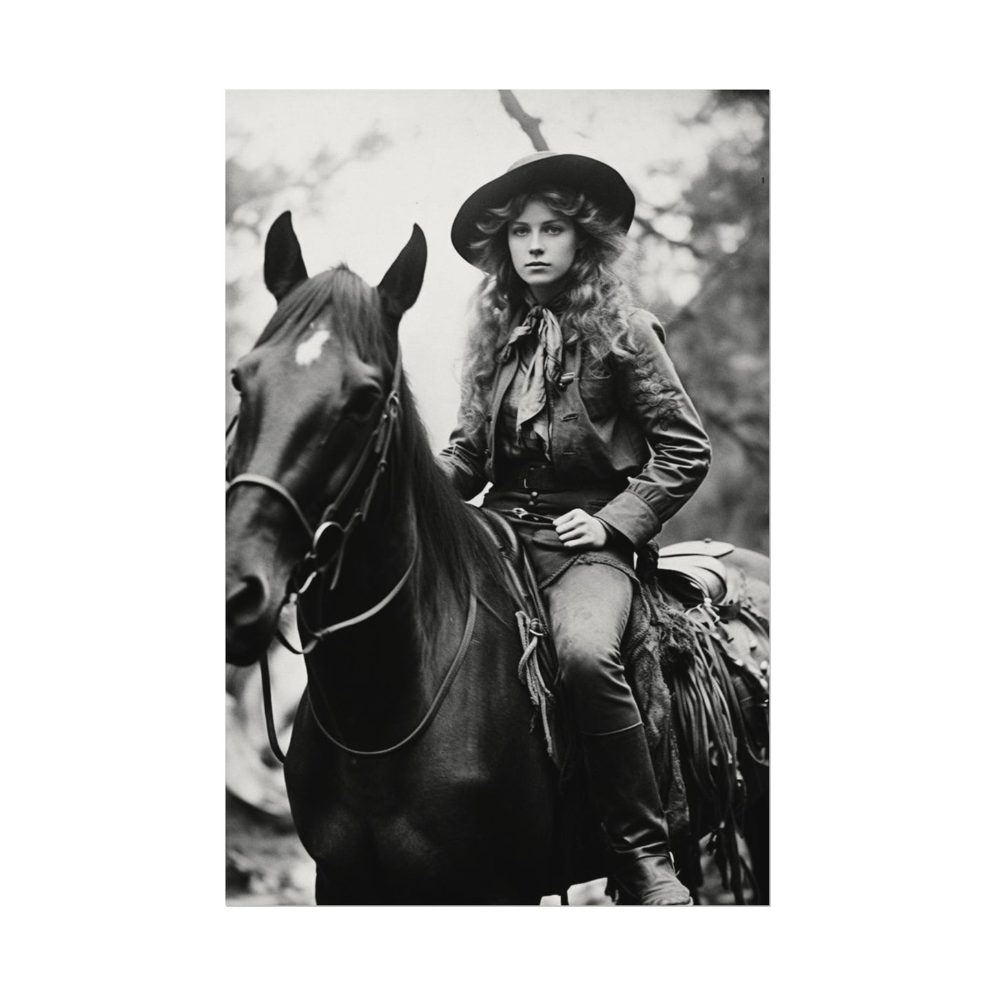 Legacy In Leather & Stone– Western Textured Watercolor Matte Posters