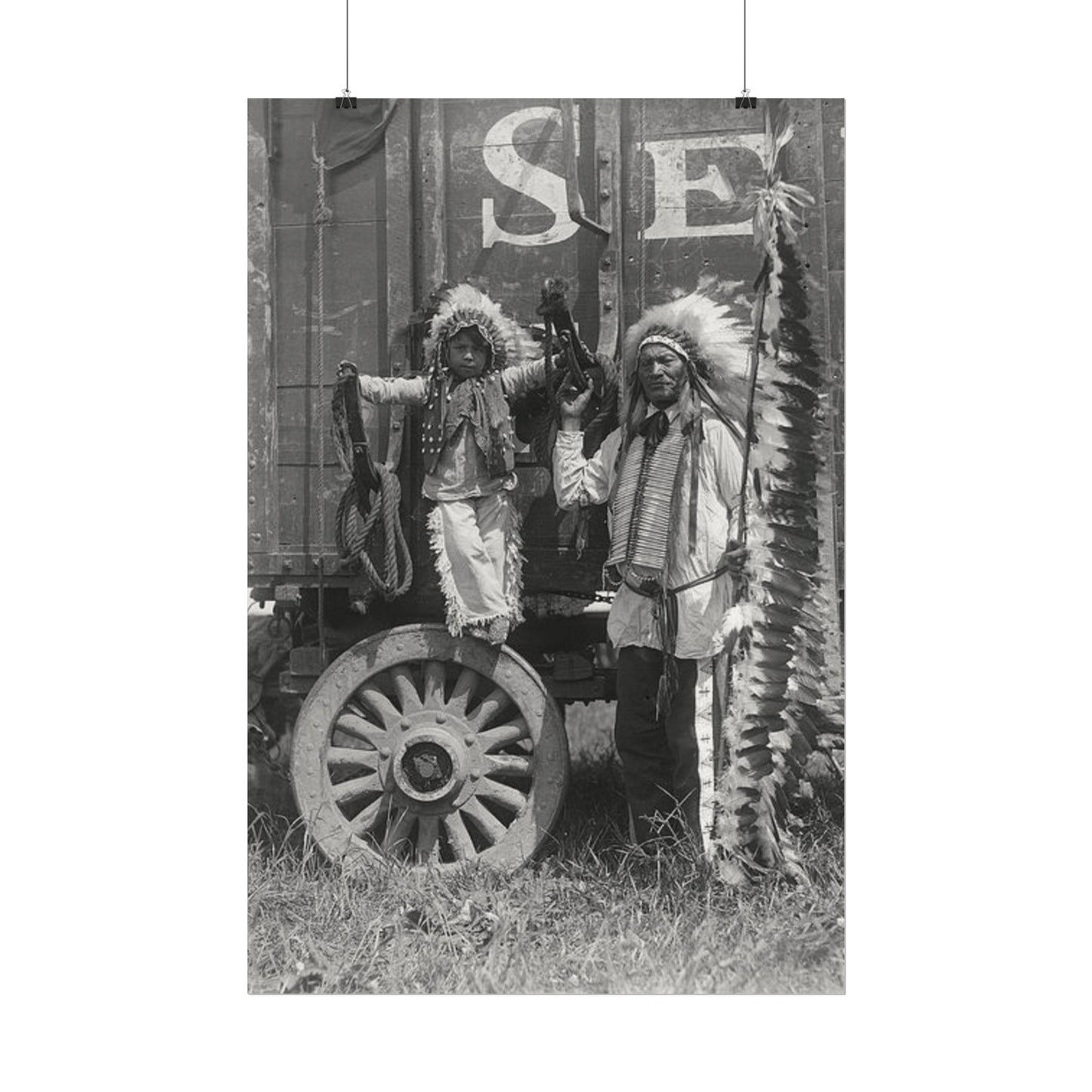 Small Hamds Big Spirit – Western Textured Watercolor Matte Posters