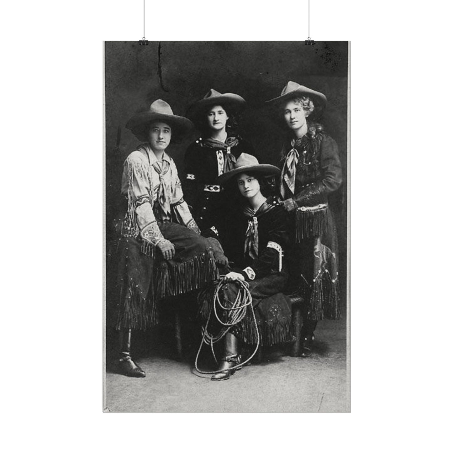 Daughters Of The Frontier – Western Textured Watercolor Matte Posters