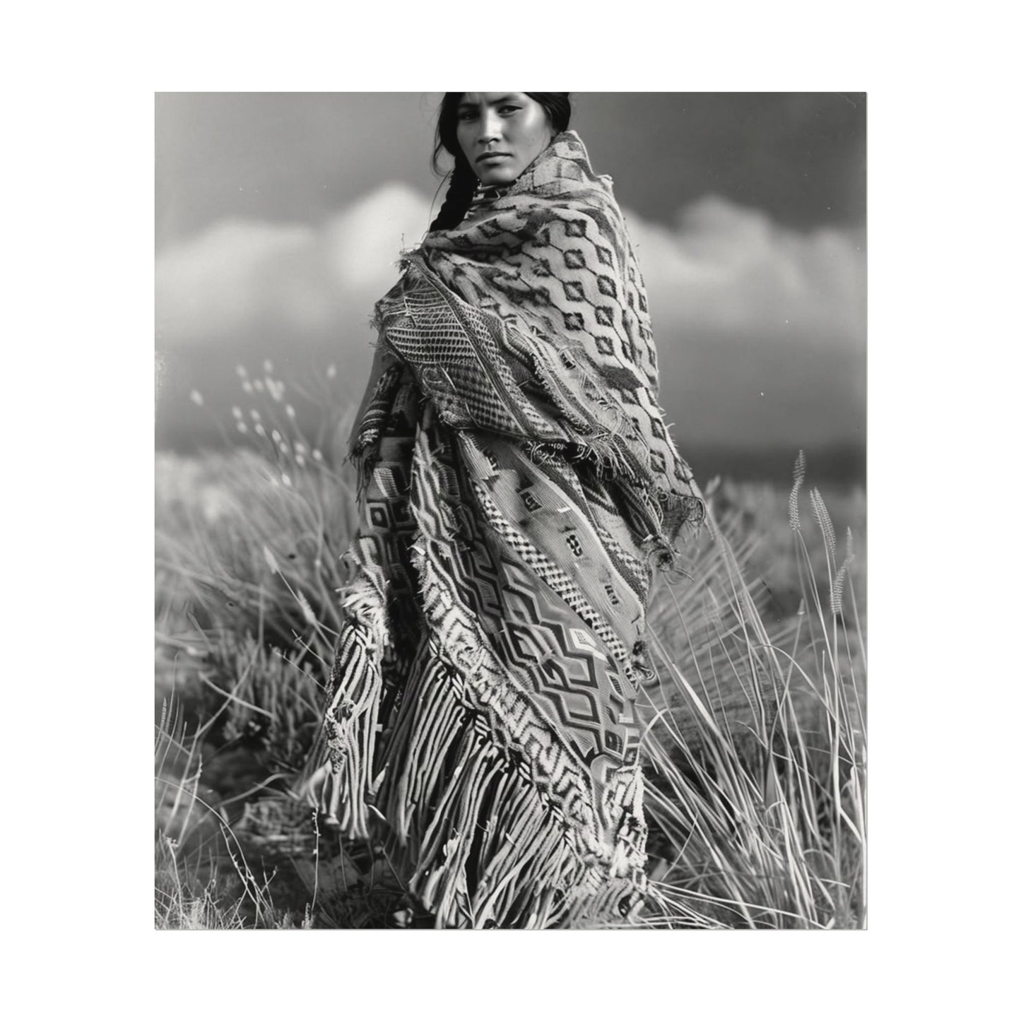 The Wind Calls Her By Name – Western Textured Watercolor Matte Posters