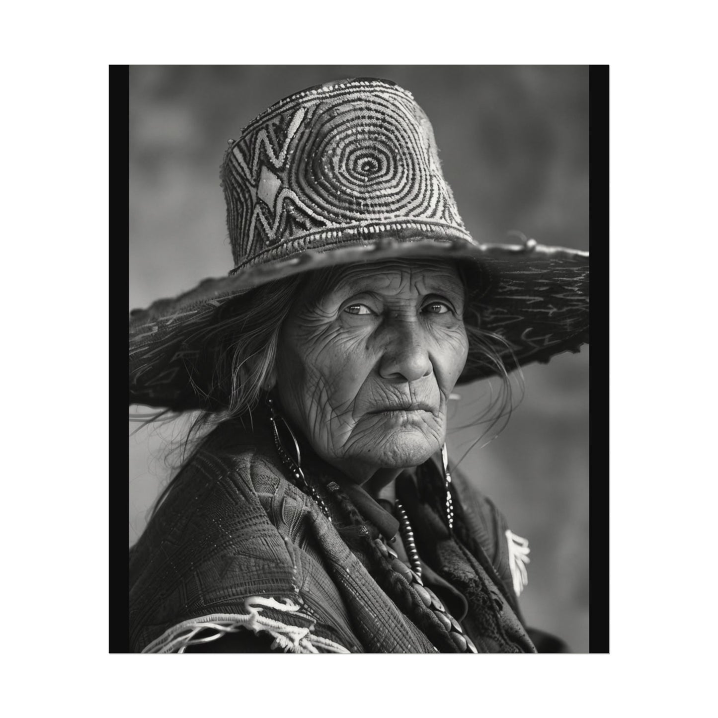 Eyes Of The Ancestors – Western Textured Watercolor Matte Posters