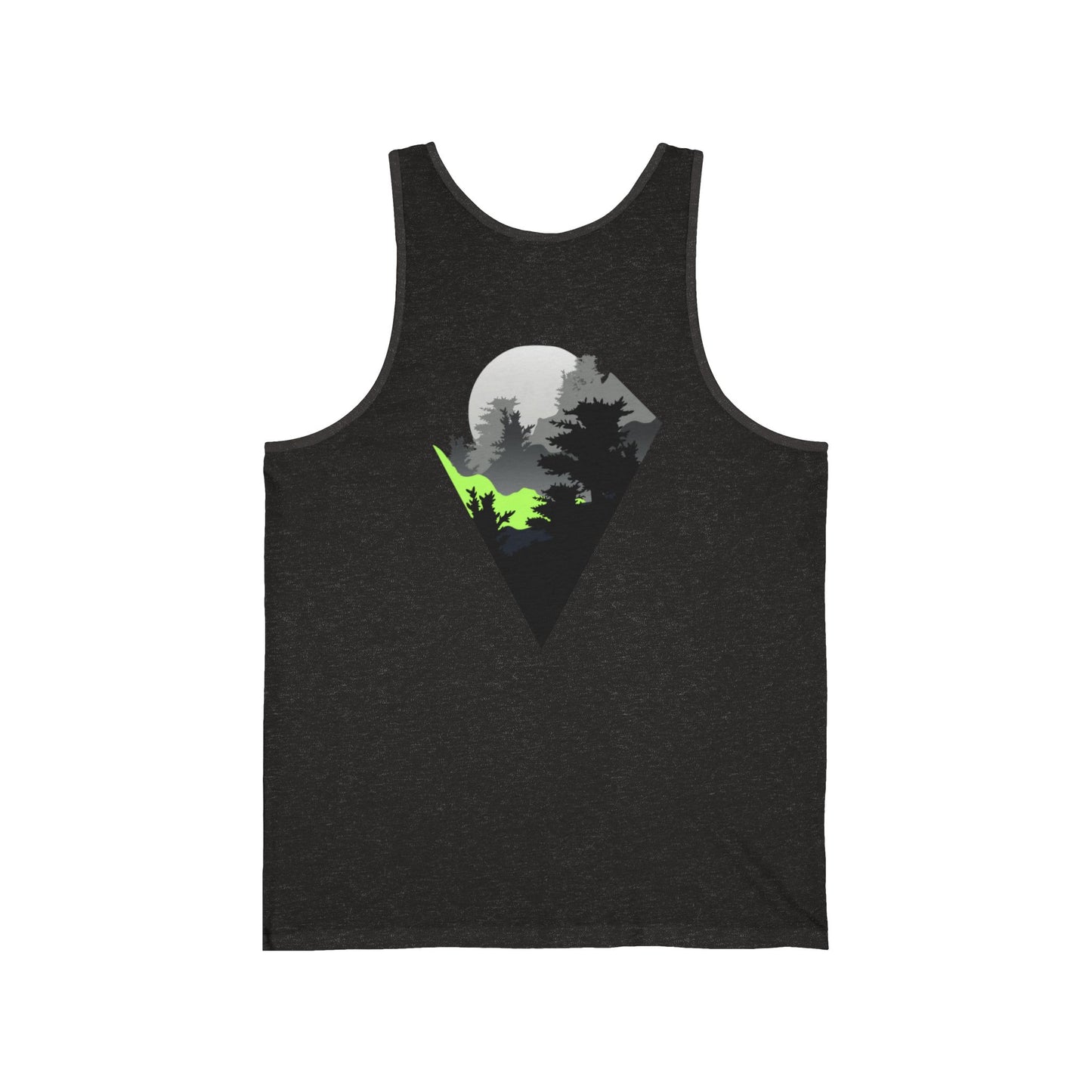 Arrow Ridge Unisex Jersey Tank Top with Scenic Graphic, Summer Casual Wear, Adventure Tank, Perfect for Hiking or Beach Days, Gift for Nature Lovers