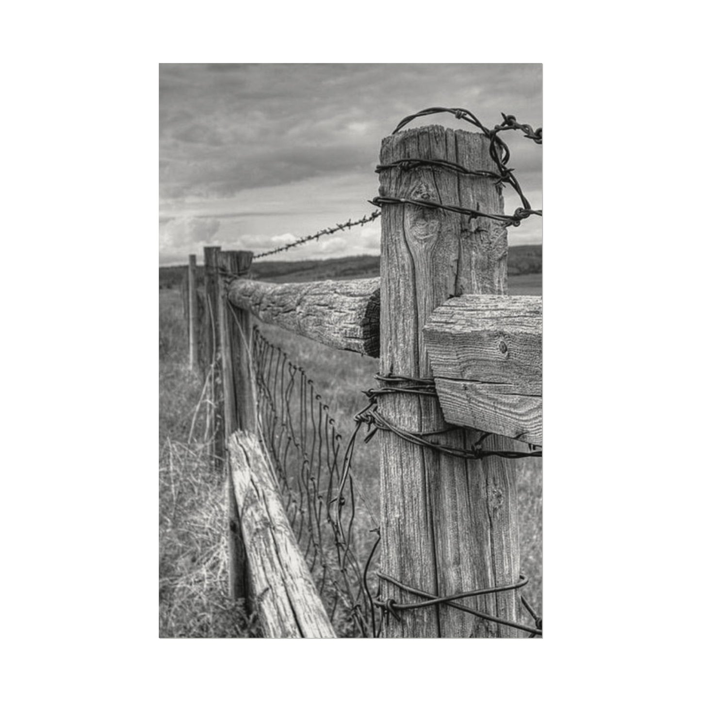 What Lies Between Frontiers– Western Textured Watercolor Matte Posters