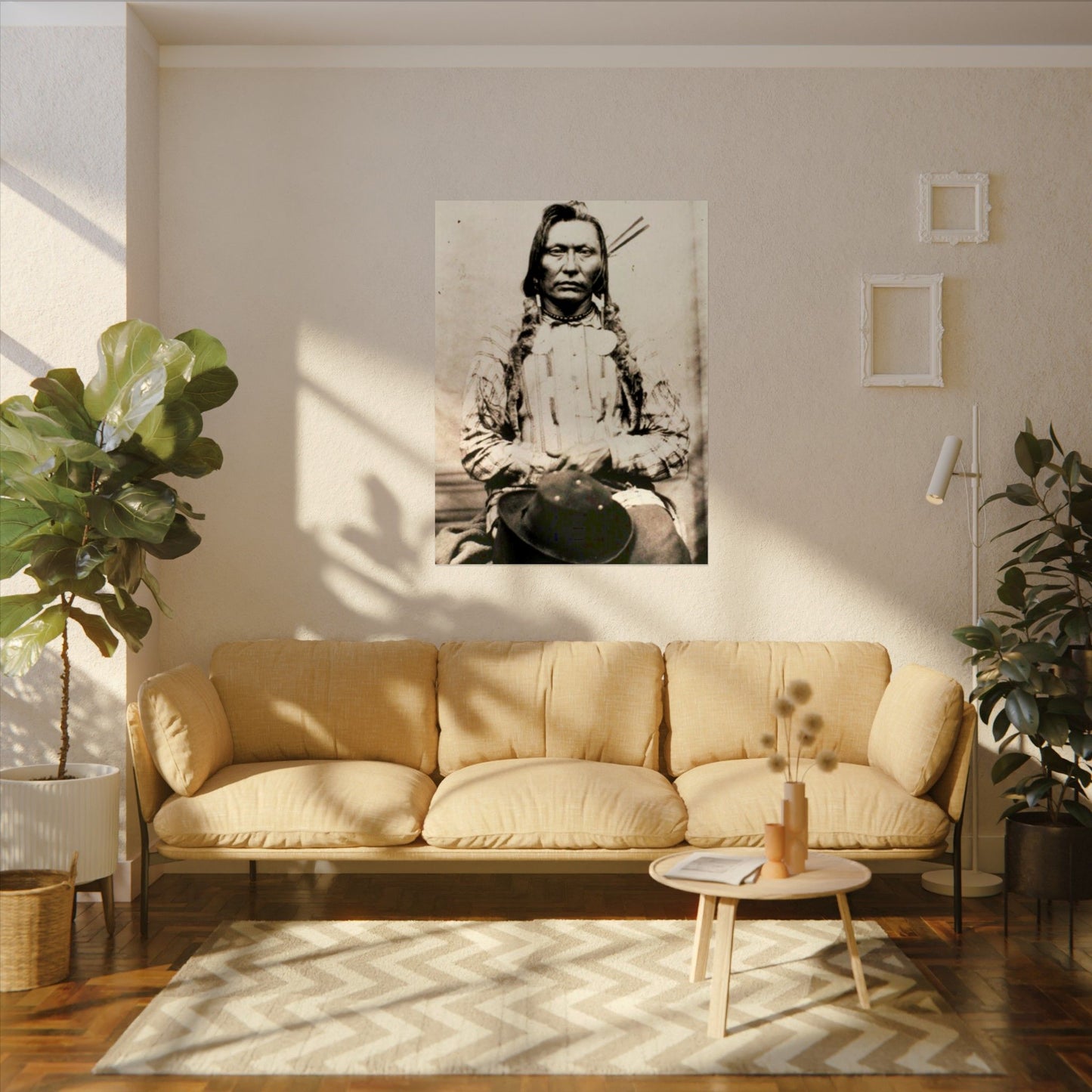 Shadow Warrior – Western Textured Watercolor Matte Posters