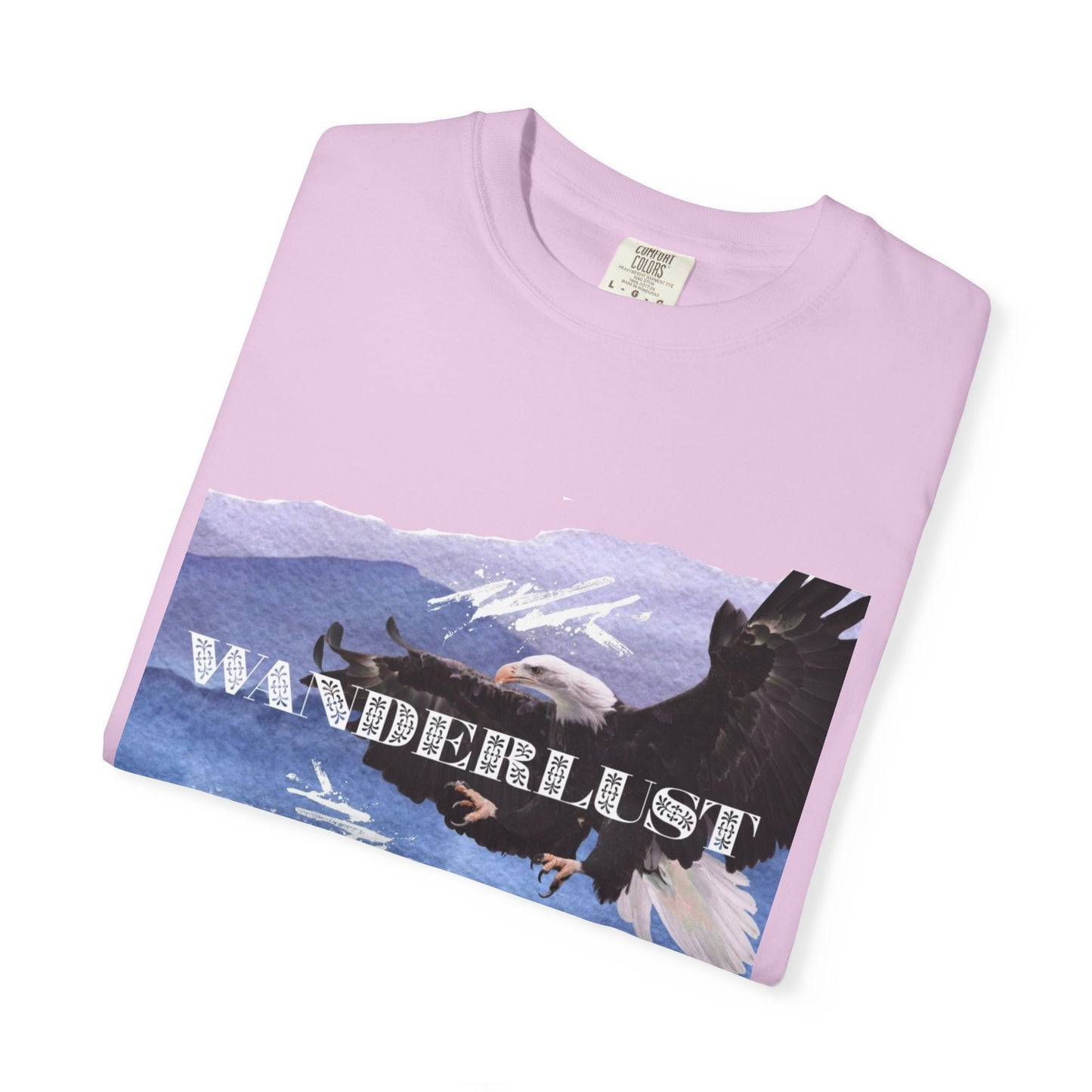 Soaring High Wildlife Adventure Tee Unisex Garment-Dyed T-shirt, Boho Nature Tee, Camping Shirt, Adventure Apparel, Gift for Wilderness Lovers, Angler Lover Giftd