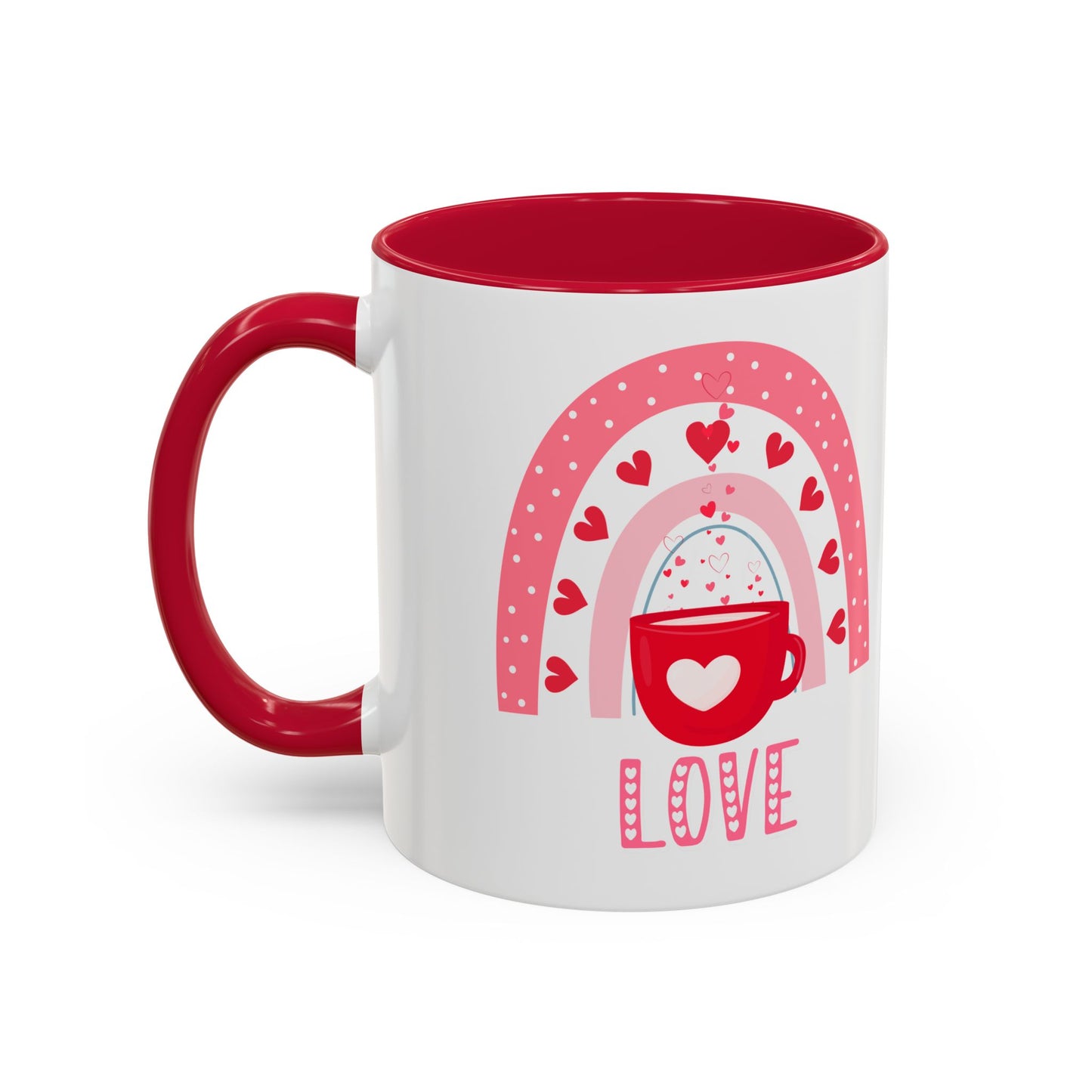 Rainbow Love Mug - Perfect for Valentine's Day, Couples, Self-Care, Gift for Her, Coffee Lovers