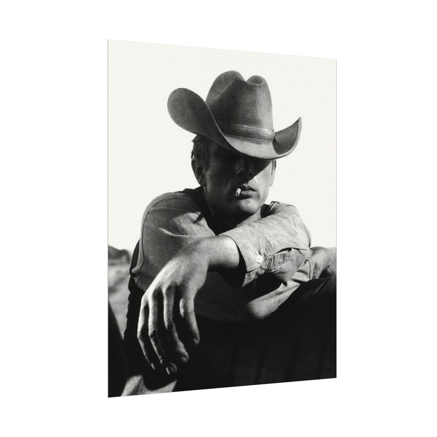 Sage & Smoke – Western Textured Watercolor Matte Posters