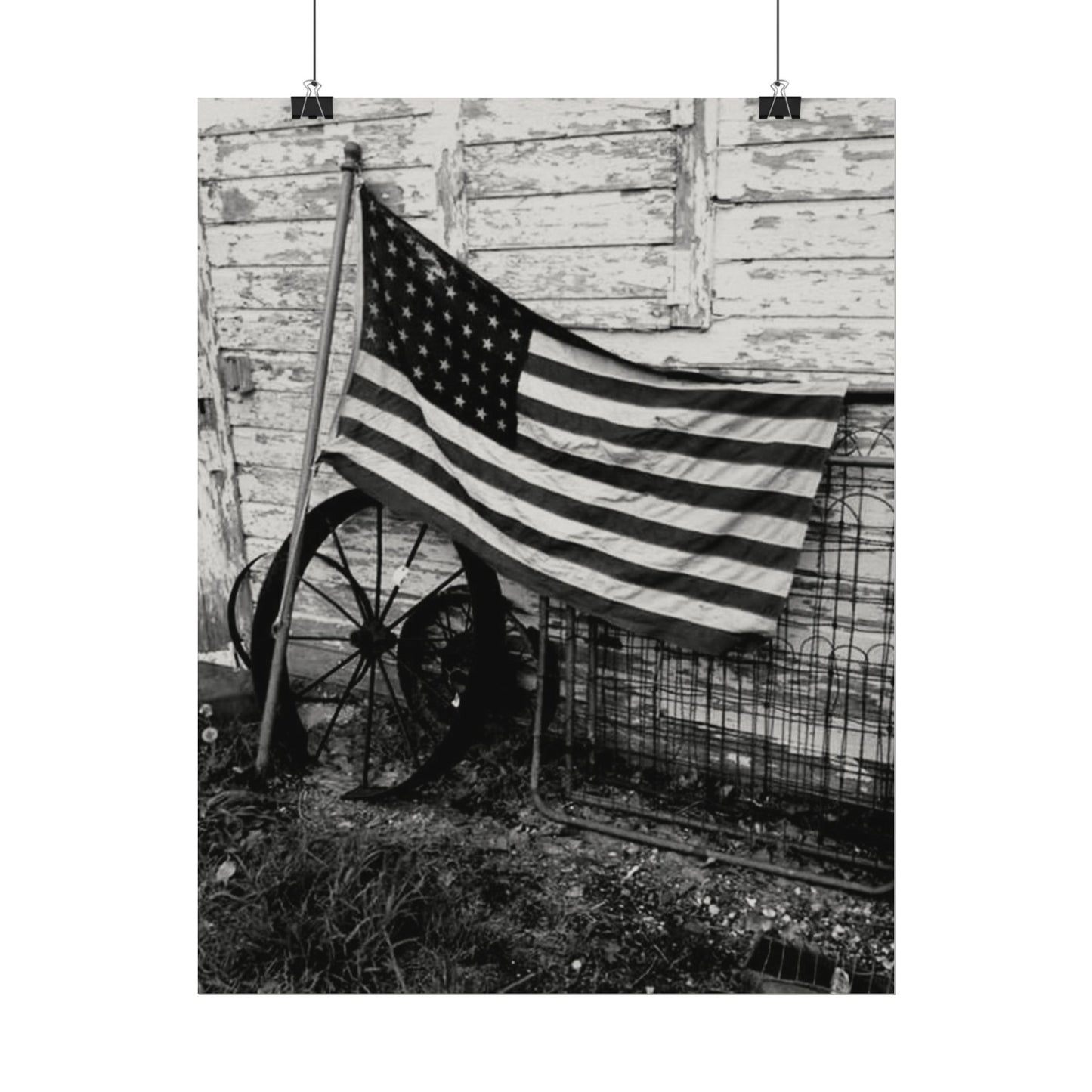 American Grit – Western Textured Watercolor Matte Posters