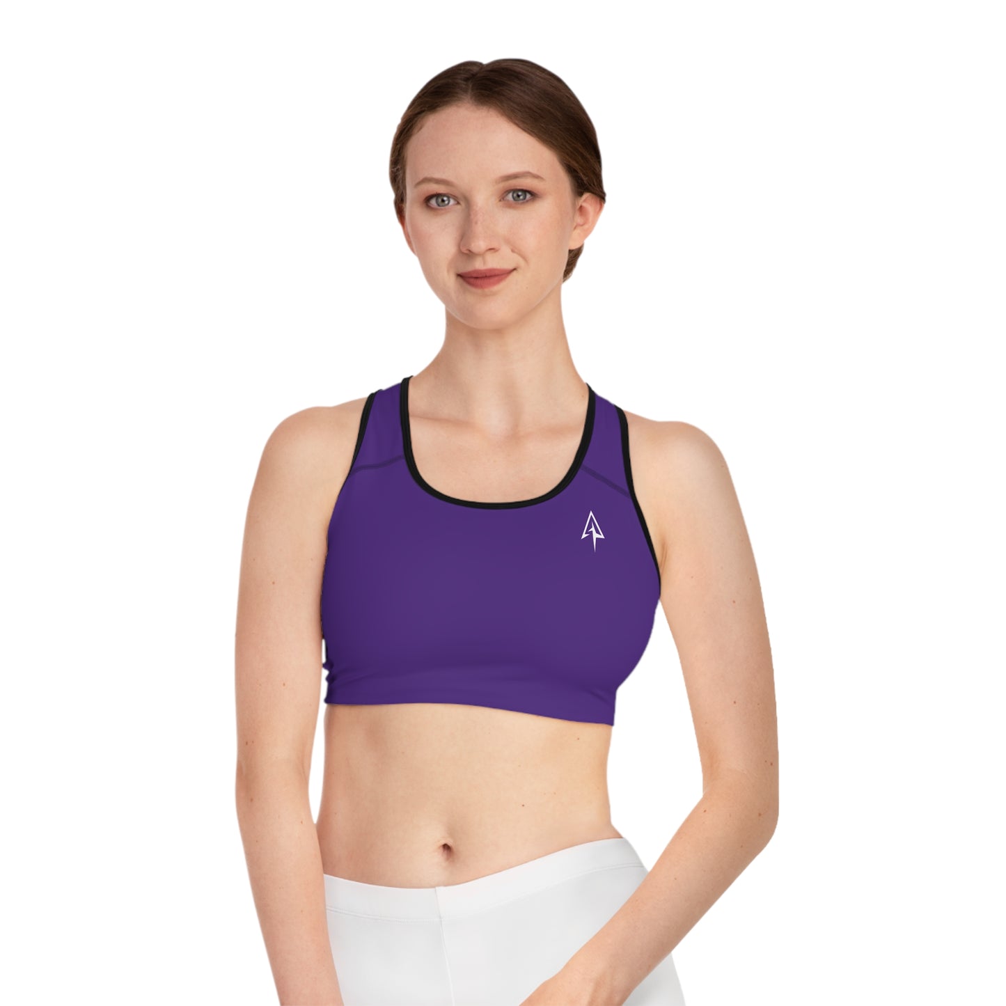 Arrow Ridge Royal Purple Stylish Sports Bra for Active Women, Workout Top, Gym Essential, Fitness Apparel, Athleisure Wear, Yoga Gear