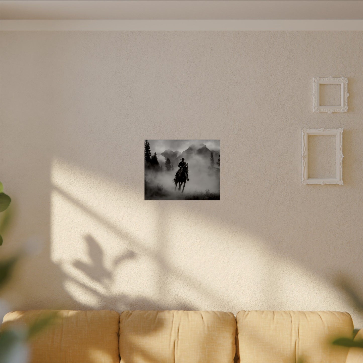 Storm Rider– Western Textured Watercolor Matte Posters