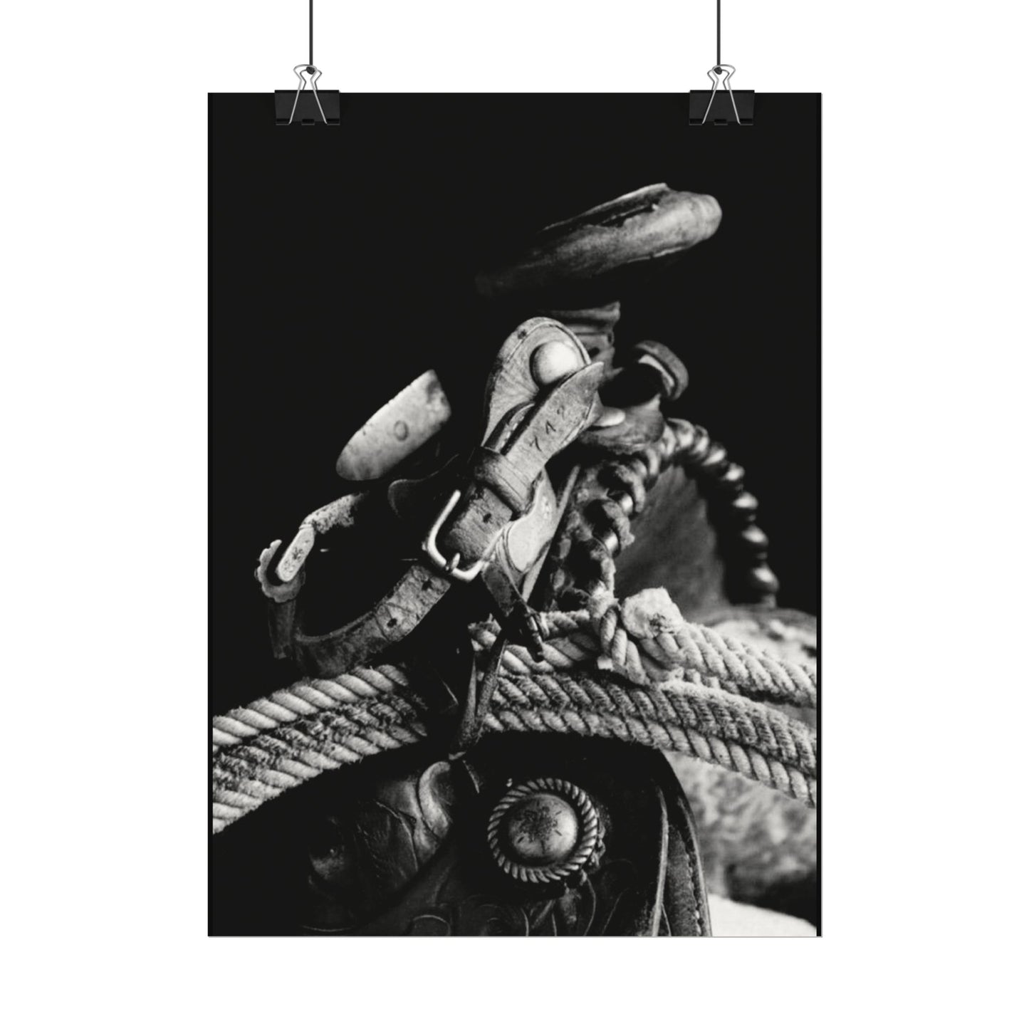 Saddle Up – Western Textured Watercolor Matte Posters