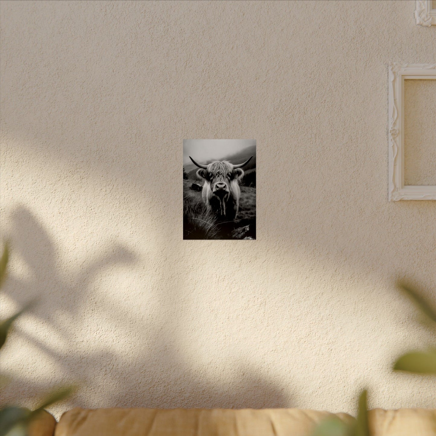 The Horned Guard – Western Textured Watercolor Matte Posters