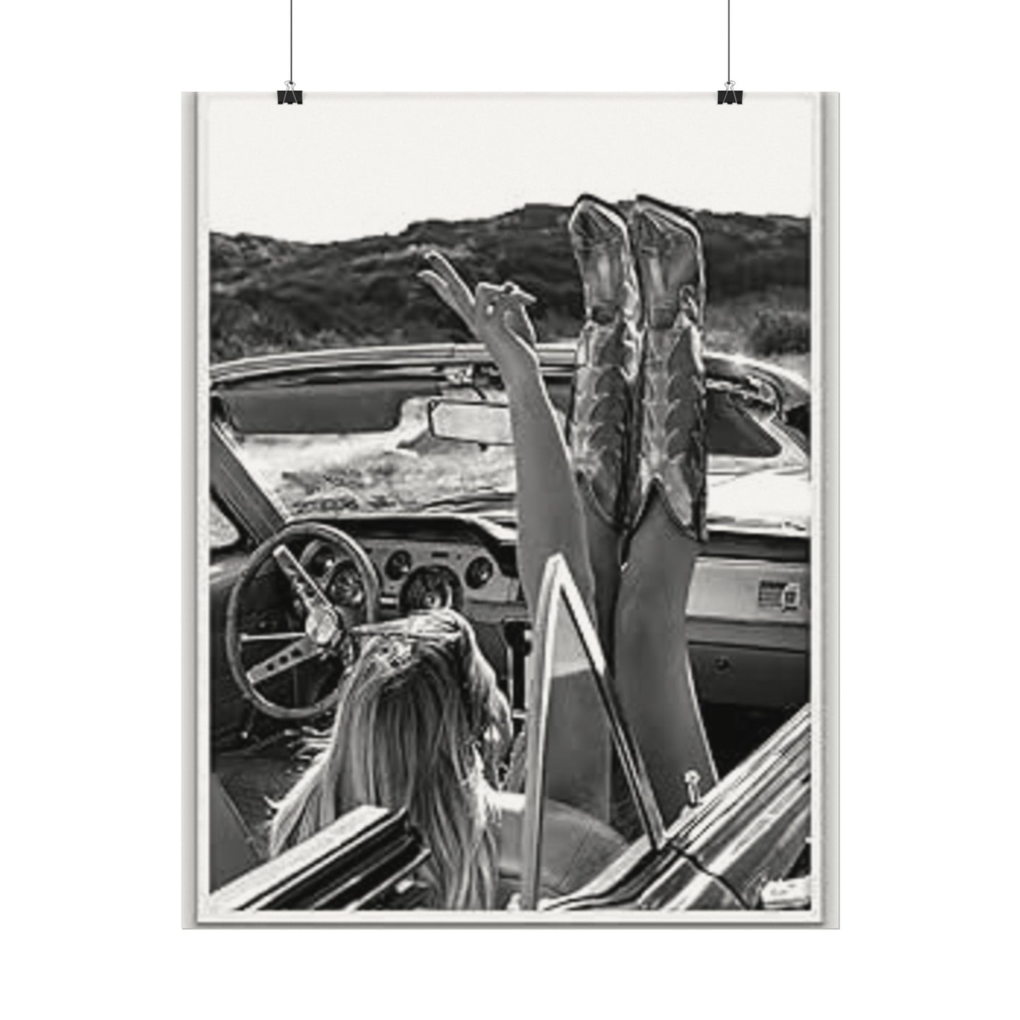 Wild At Heart – Western Textured Watercolor Matte Posters