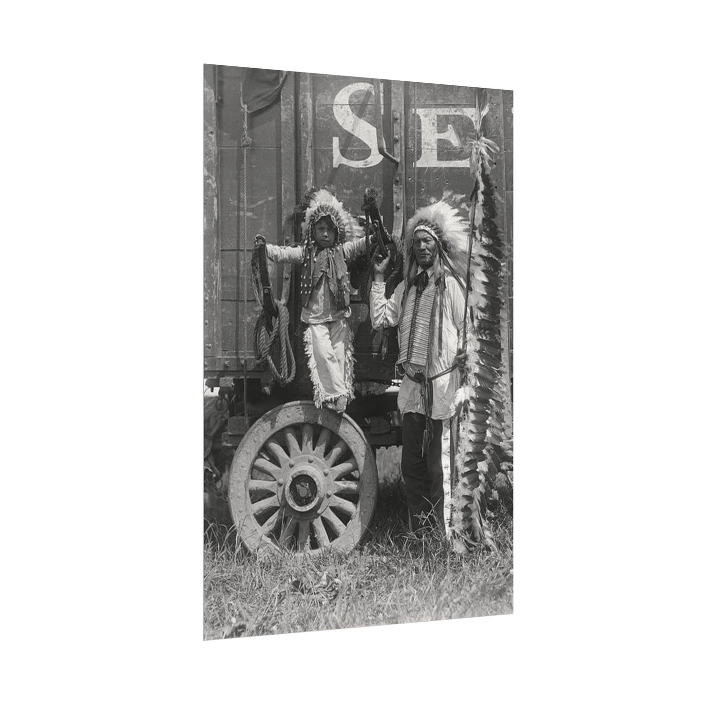 Small Hamds Big Spirit – Western Textured Watercolor Matte Posters