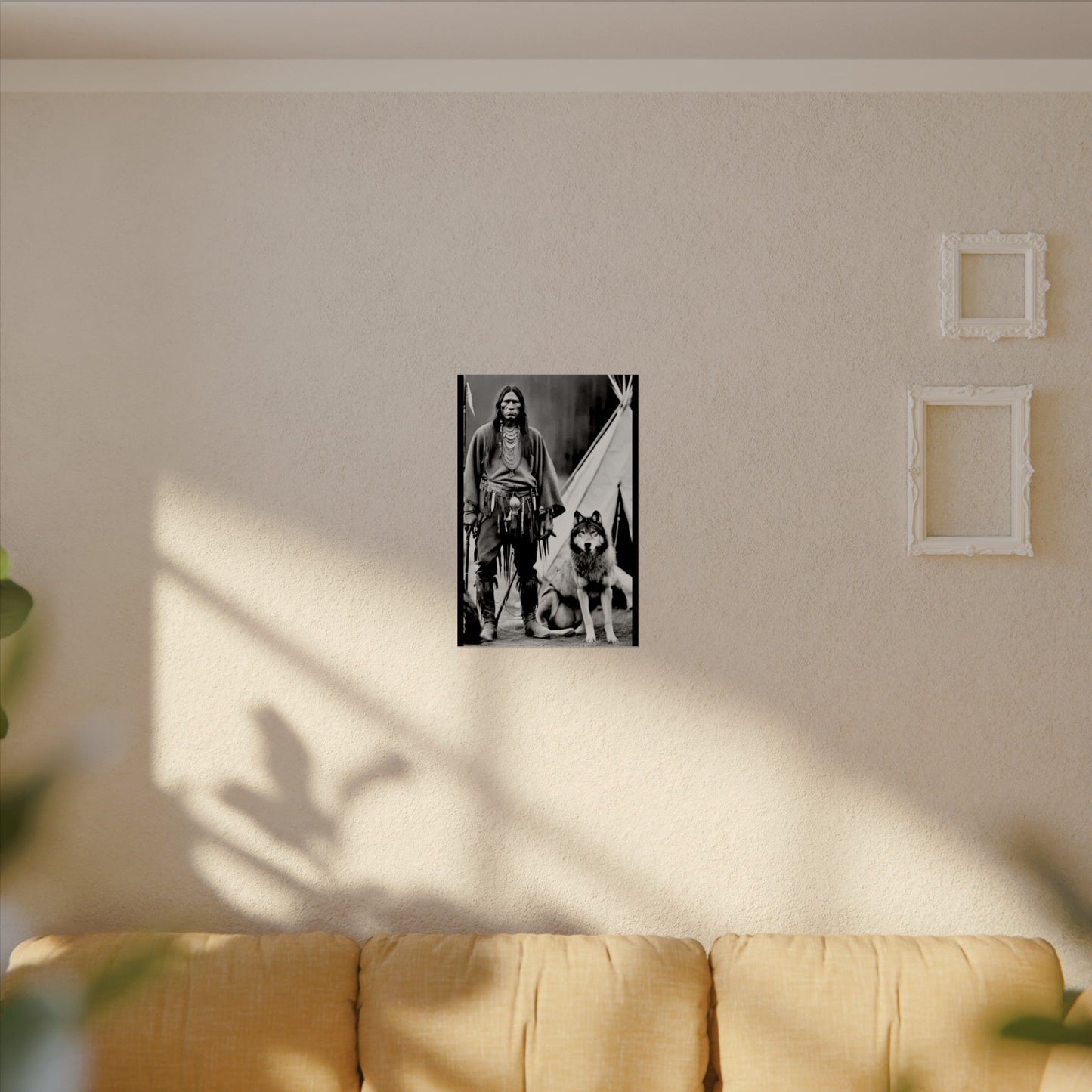 Mans Best Friend – Western Textured Watercolor Matte Posters