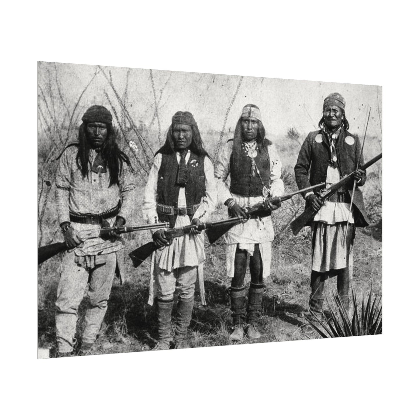 Unspoken Bonds Of Brotherhood– Western Textured Watercolor Matte Posters