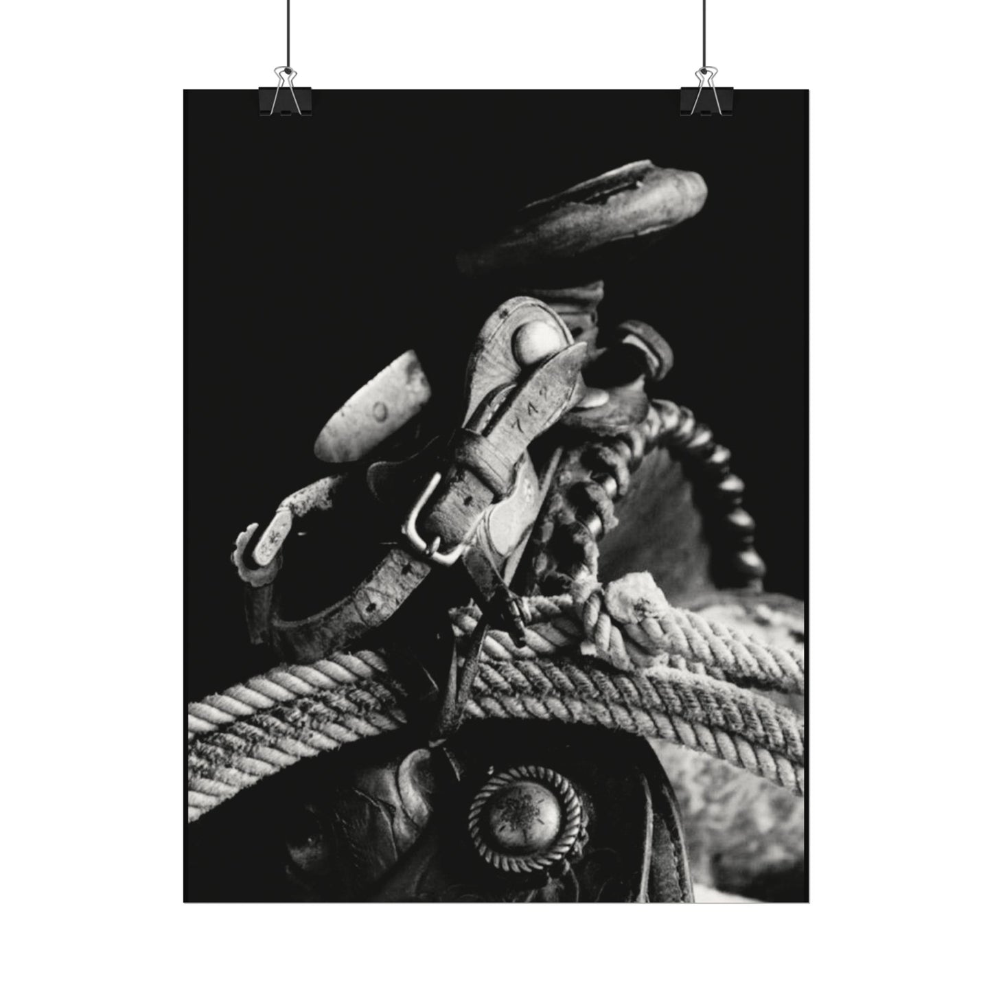 Saddle Up – Western Textured Watercolor Matte Posters