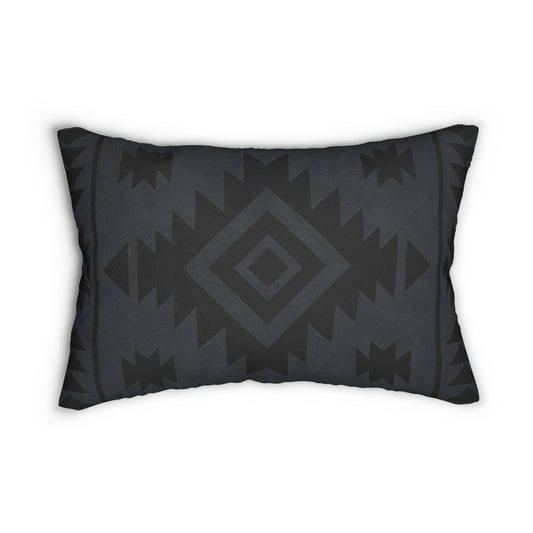2 In 1 Black & Tan, Black & Blue Western Pattern Lumbar Pillow, Farmhouse Decor, Cozy Home Accent, Unique Gift for Animal Lovers, Boho Cushion