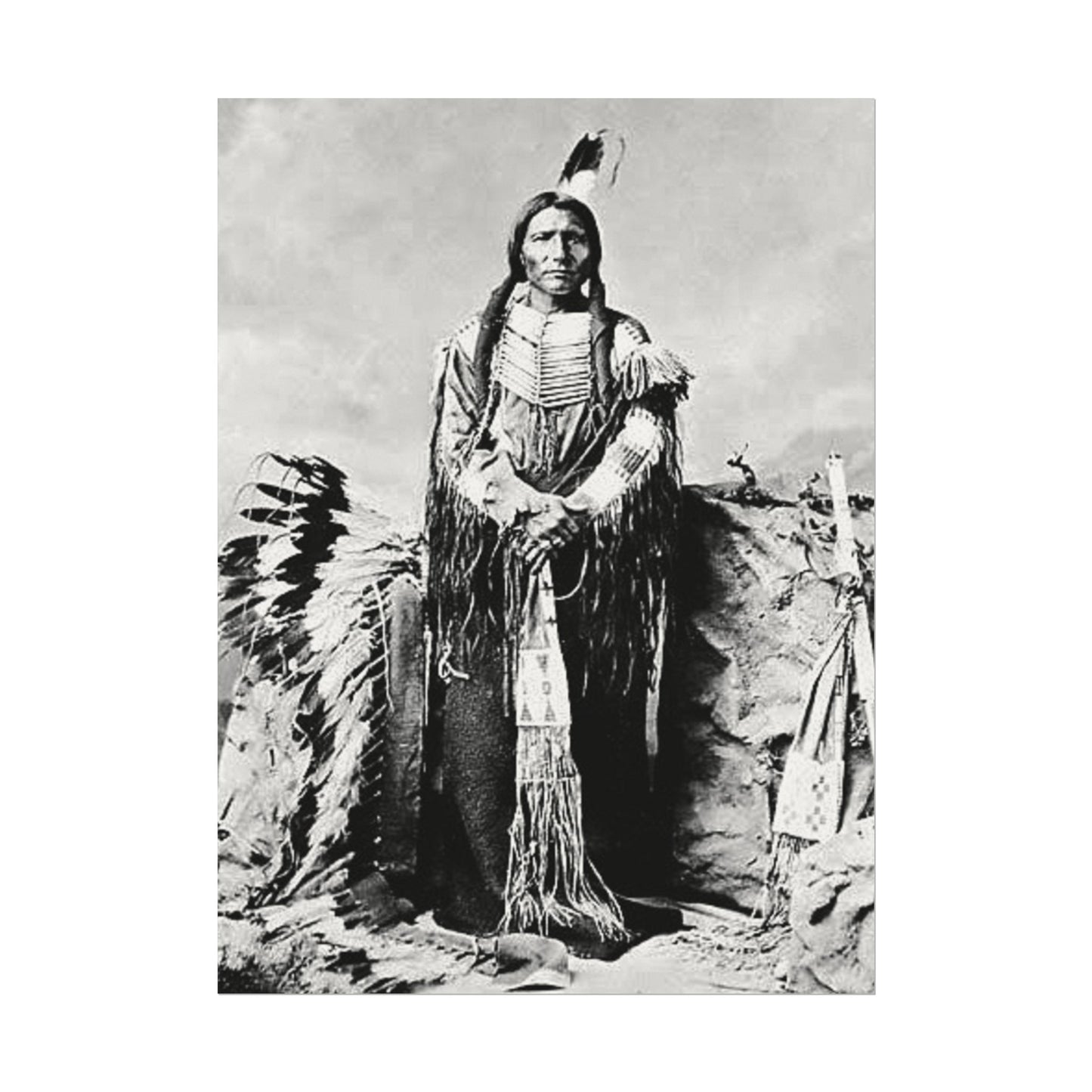 Enduring Spirit– Western Textured Watercolor Matte Posters