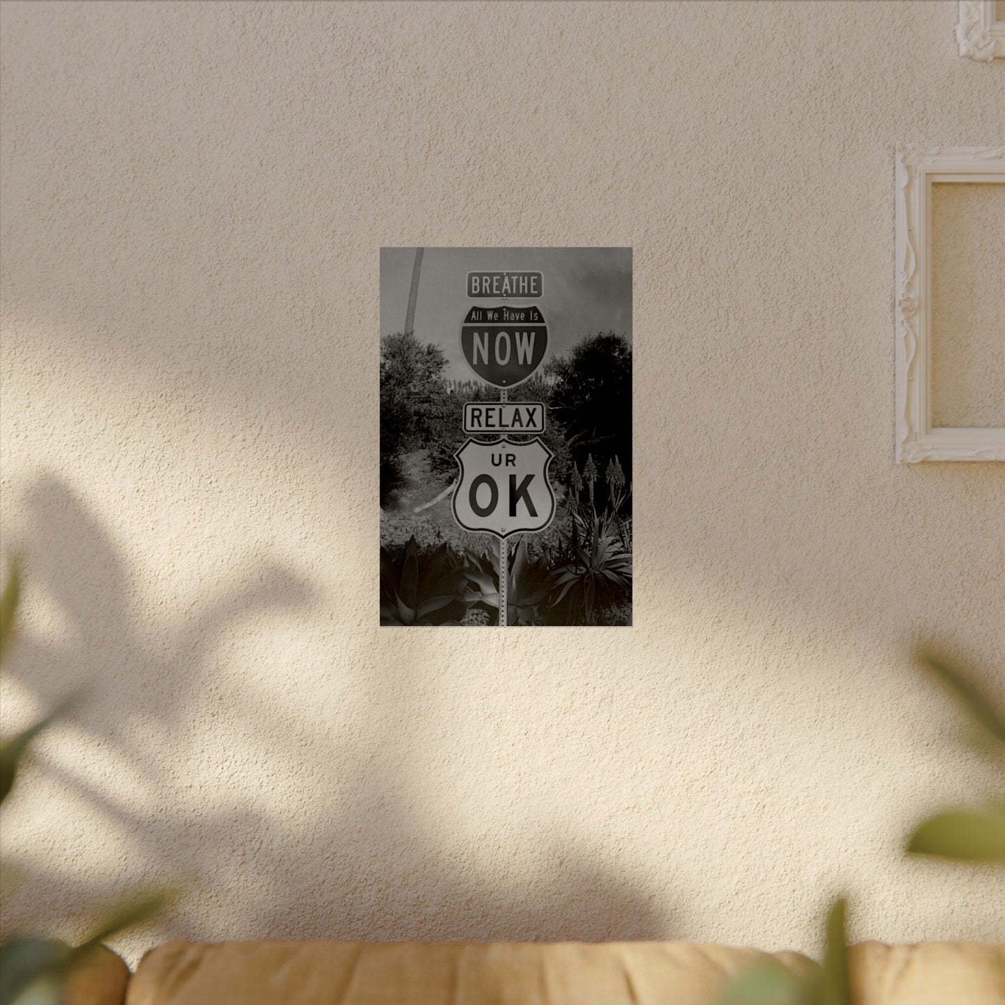 Here's Your Sign Textured Desert Watercolor Matte Posters