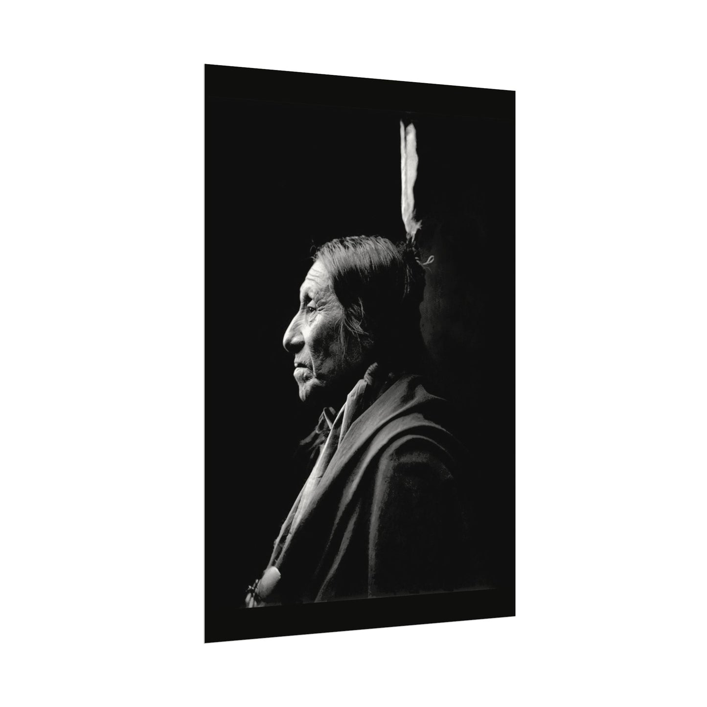 Silent Wisdom – Western Textured Watercolor Matte Posters