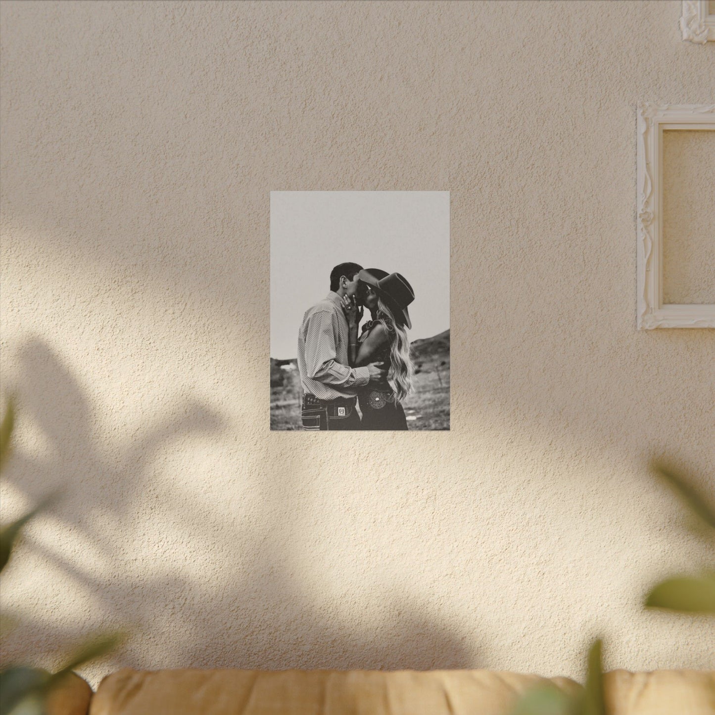 True Loves Kiss – Western Textured Watercolor Matte Posters