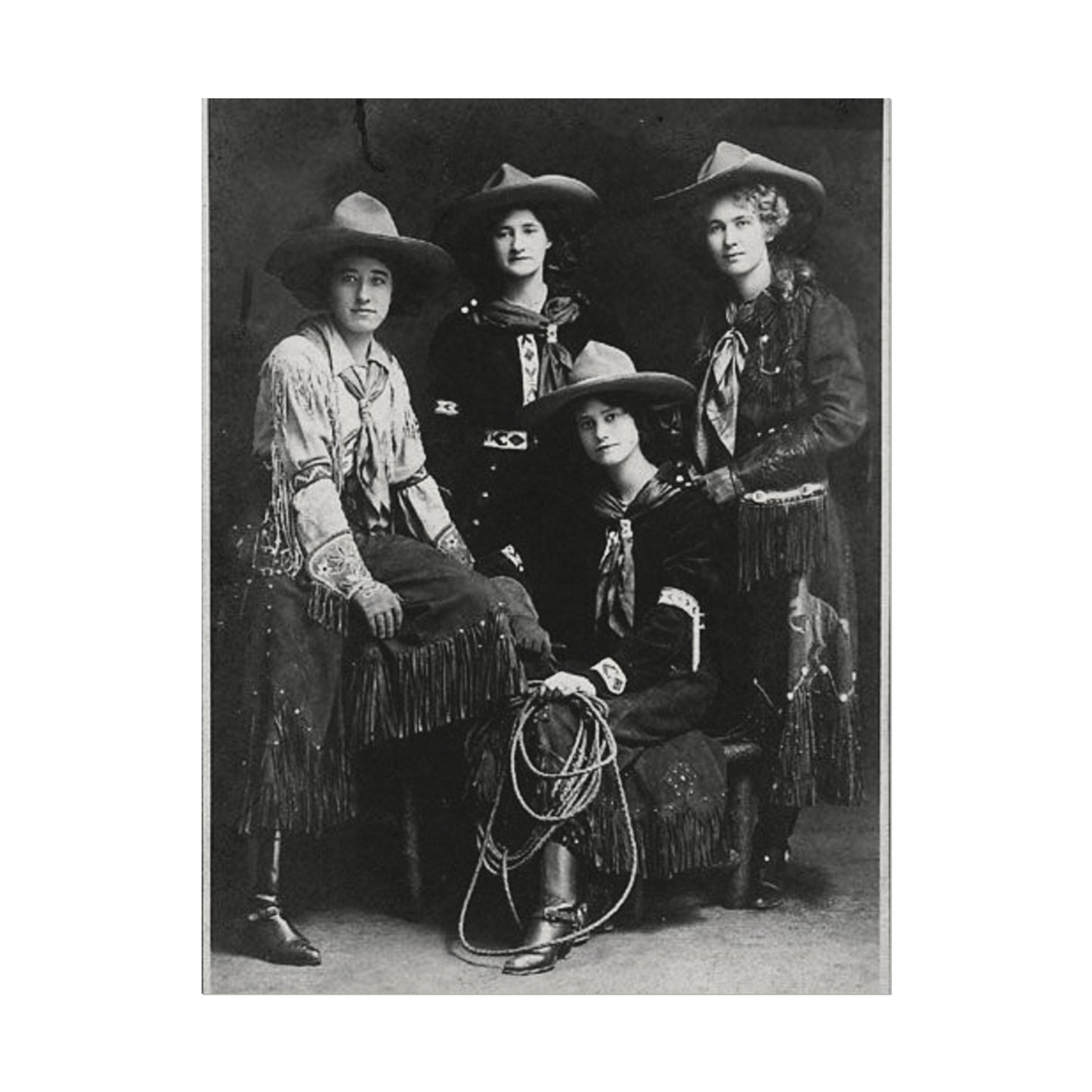 Daughters Of The Frontier – Western Textured Watercolor Matte Posters