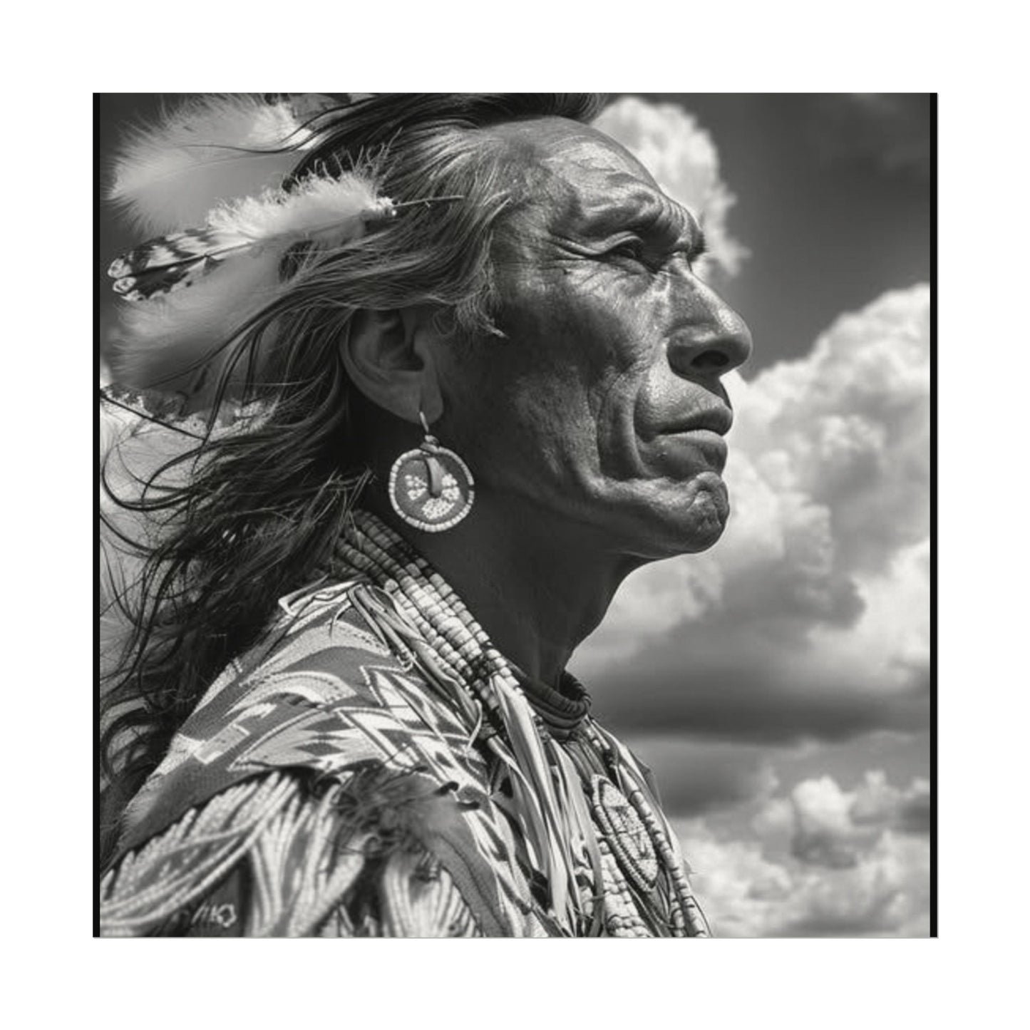 The Ancestral Winds Are Calling  – Western Textured Watercolor Matte Posters