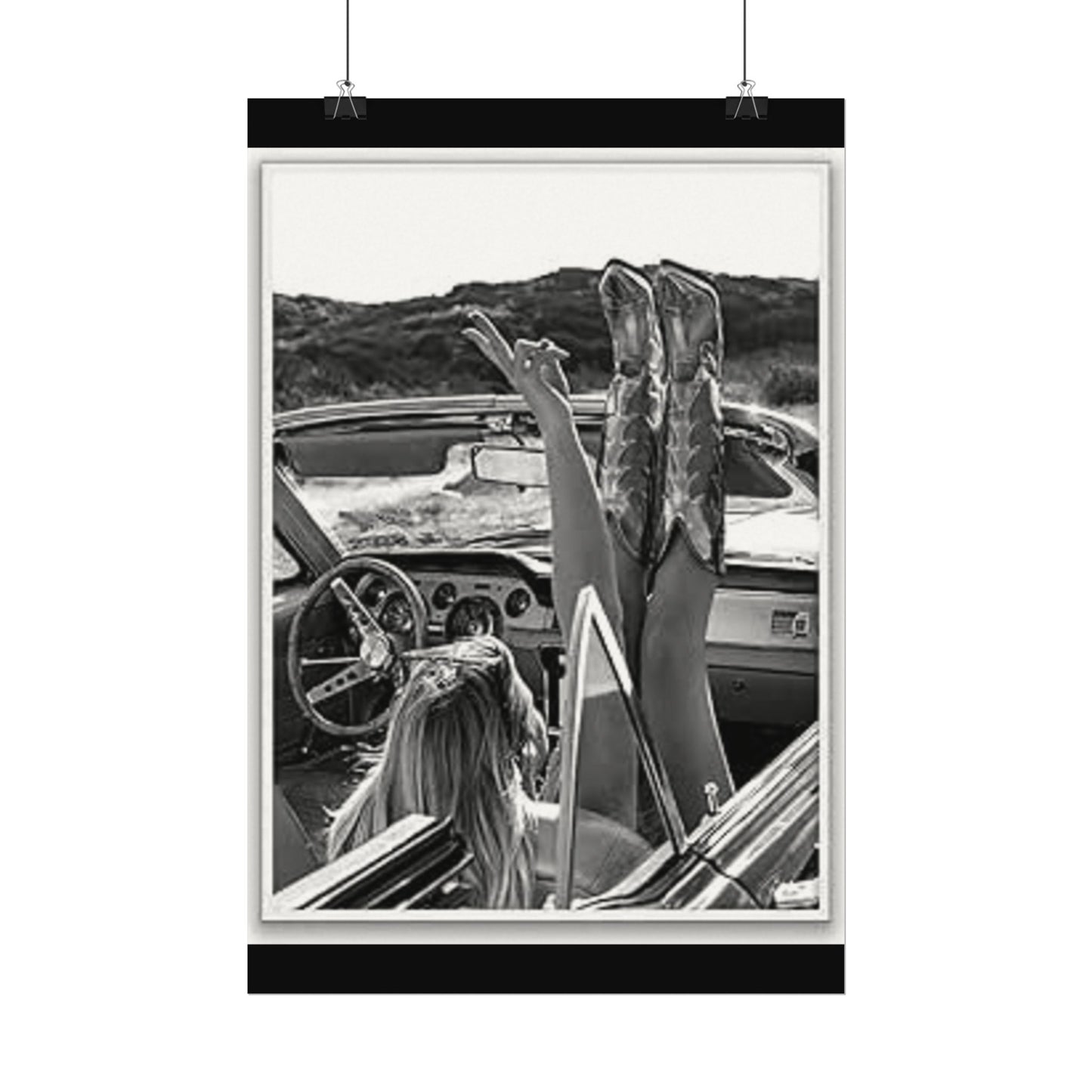 Wild At Heart – Western Textured Watercolor Matte Posters