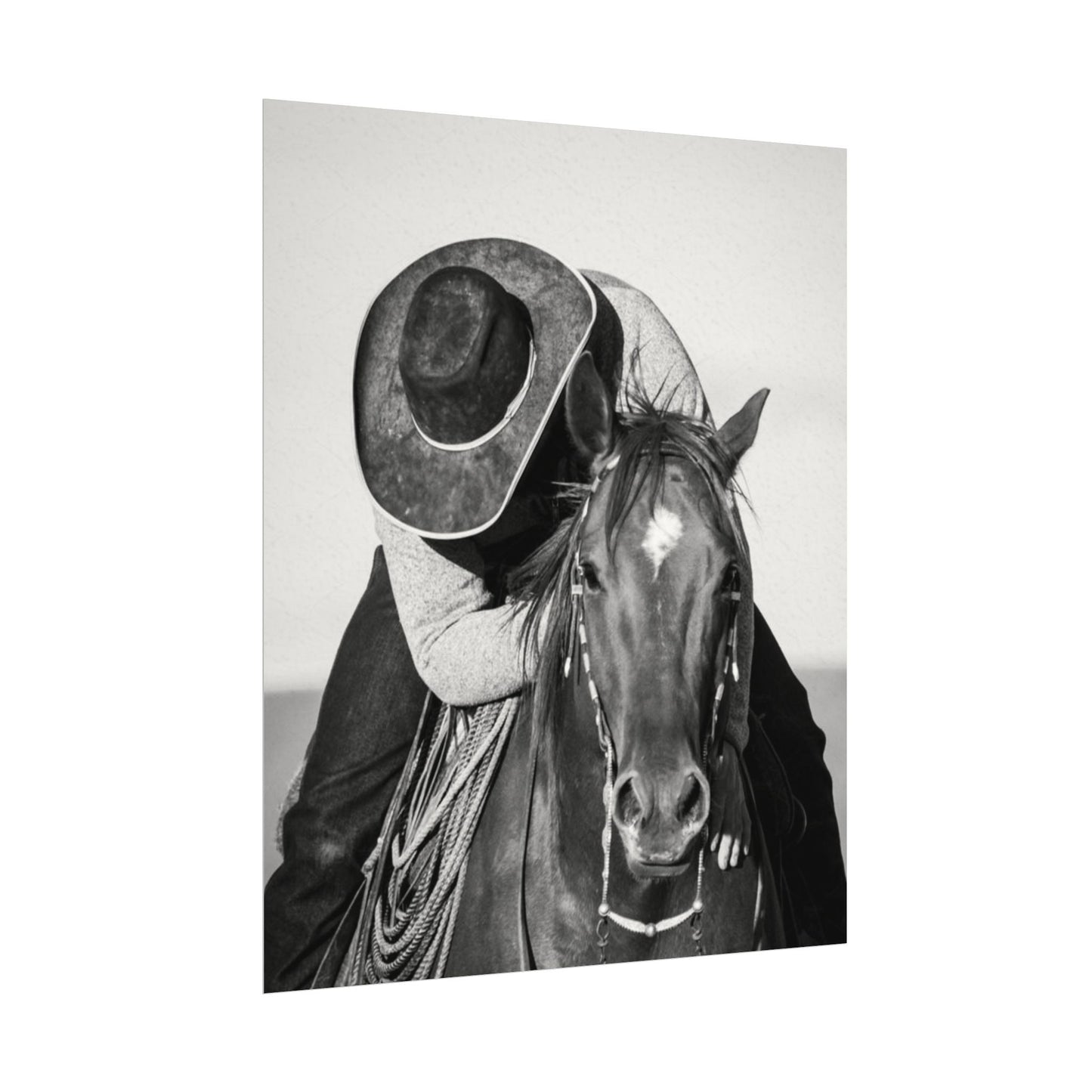 Where The Trail Ends – Western Textured Watercolor Matte Posters