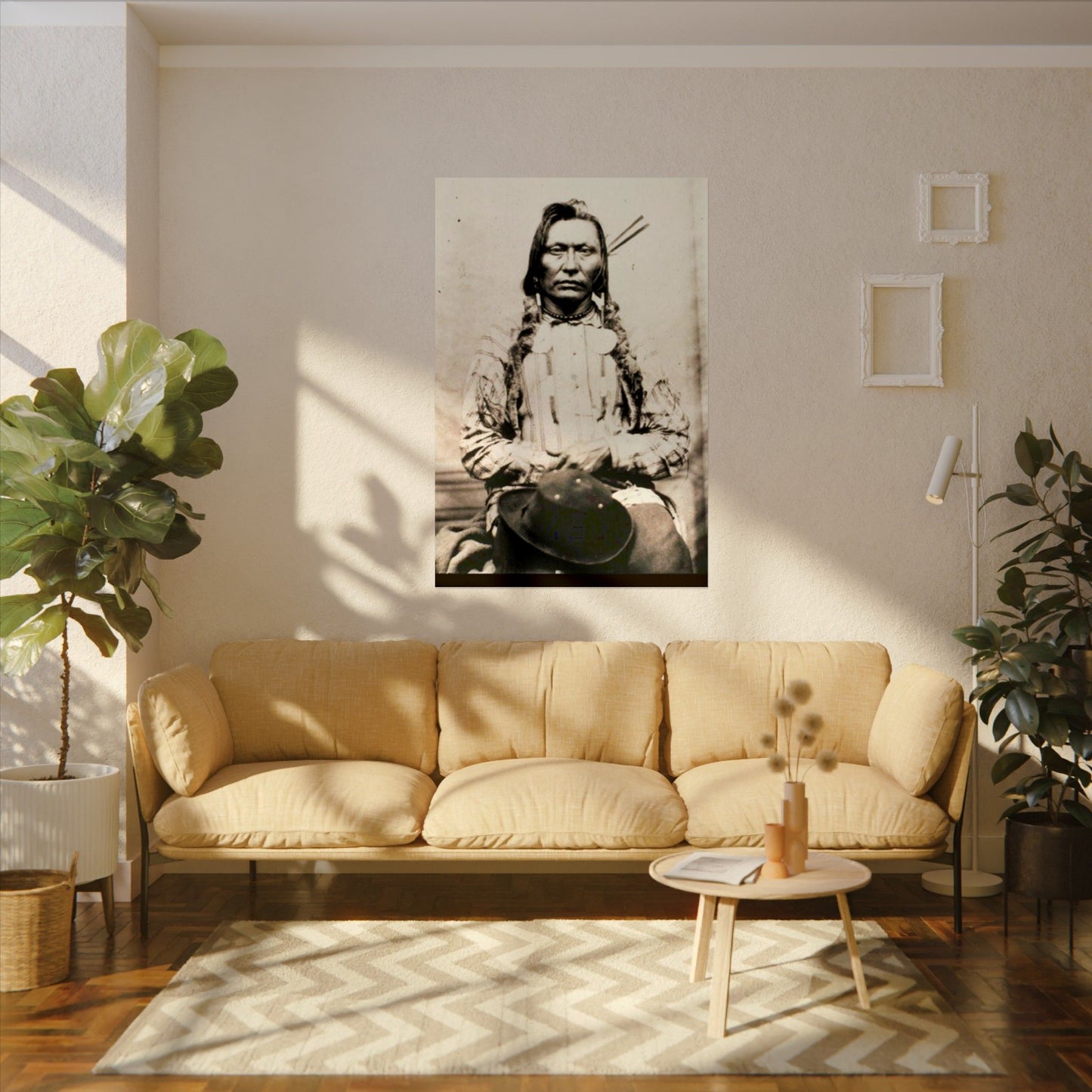 Shadow Warrior – Western Textured Watercolor Matte Posters