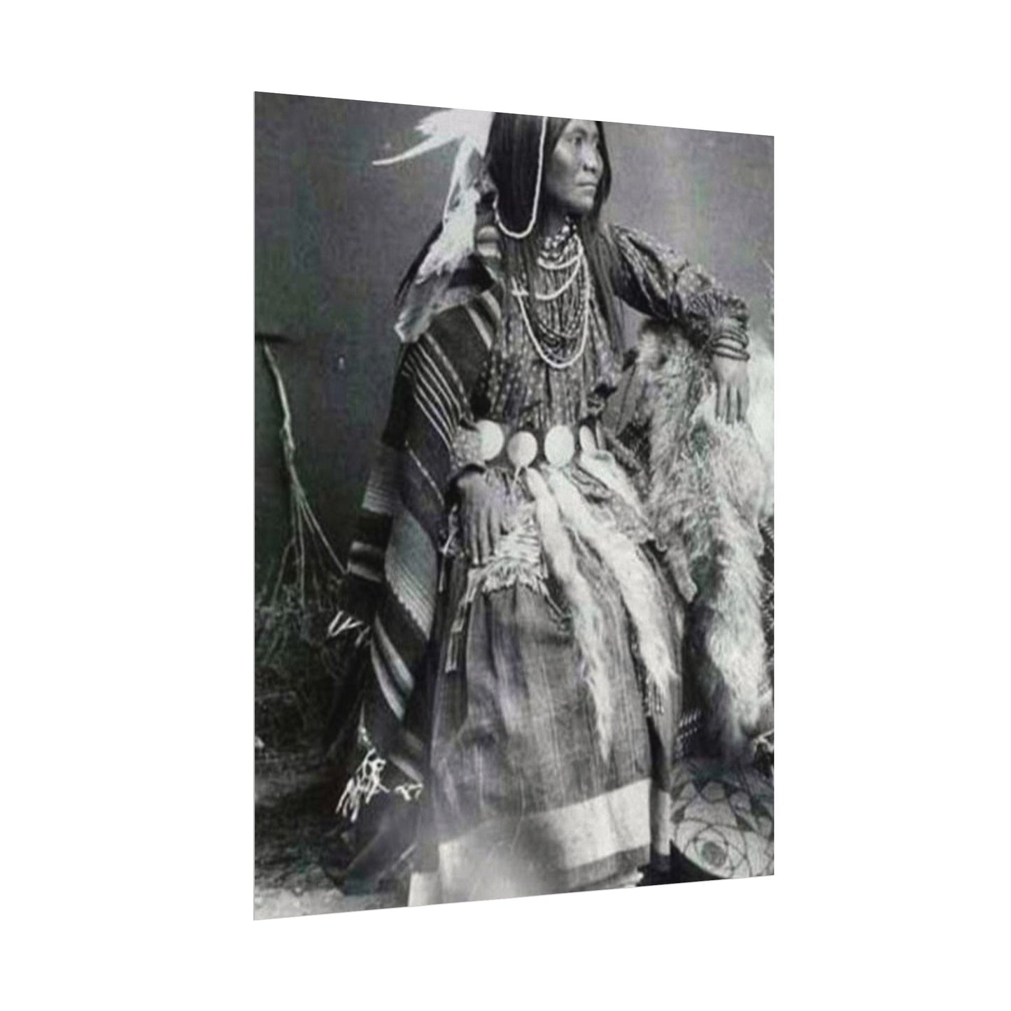 Courage & Strength – Western Textured Watercolor Matte Posters