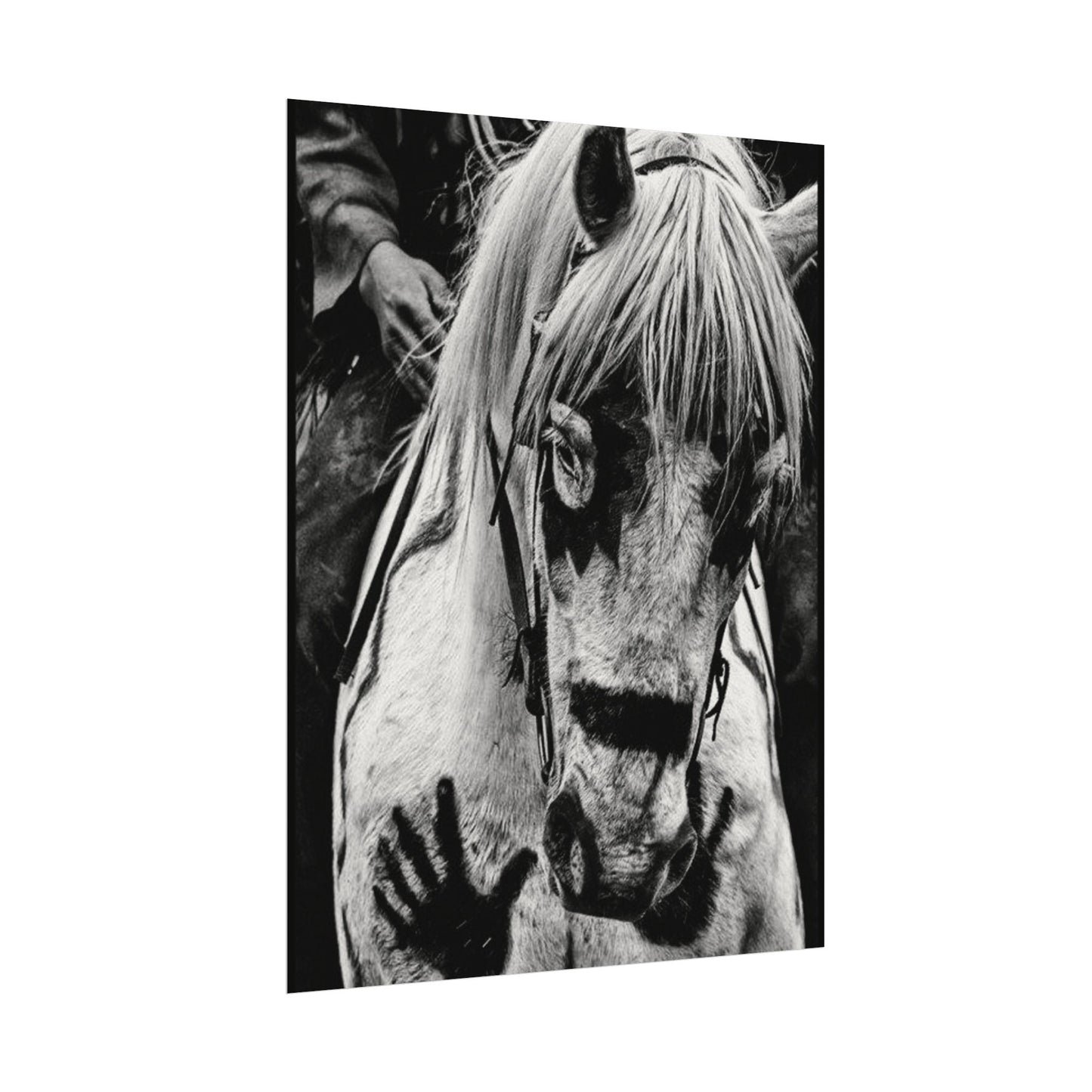 Storm Walker– Western Textured Watercolor Matte Posters