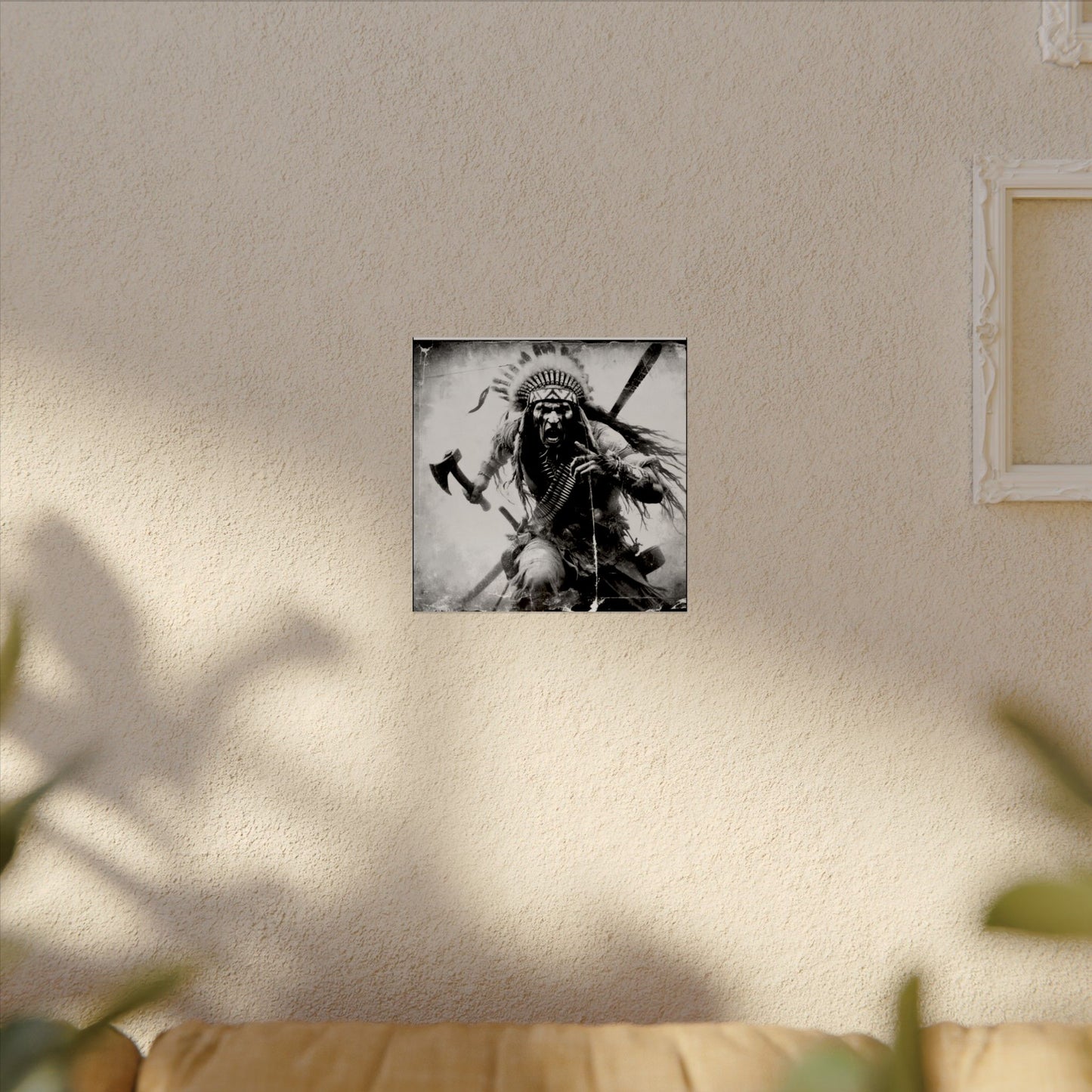 Warriors Charge – Western Textured Watercolor Matte Posters