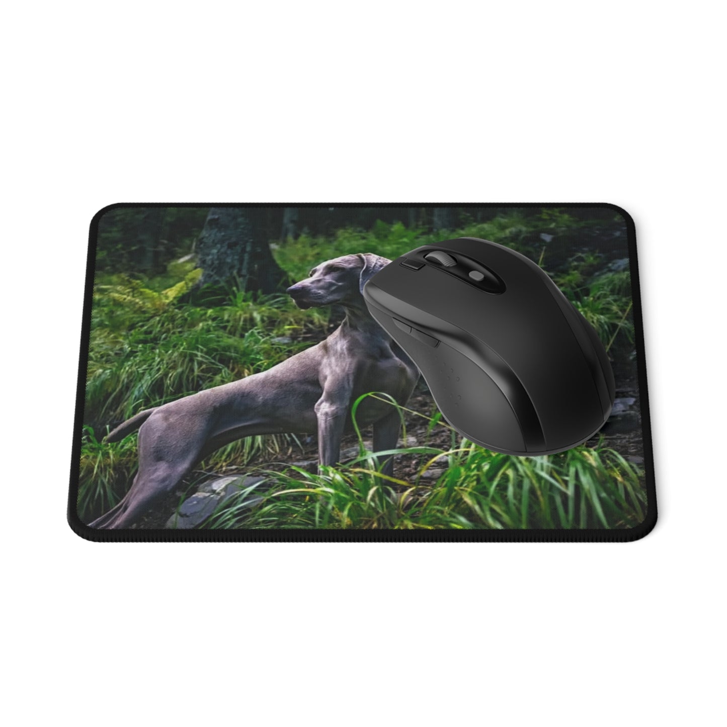 Grey Ghost Green Pastures Non-Slip Gaming Mouse Pad, Computer Accessories, Gamer Gift, Desk Decor, Unique Mouse Mat, Animal Lover Gift