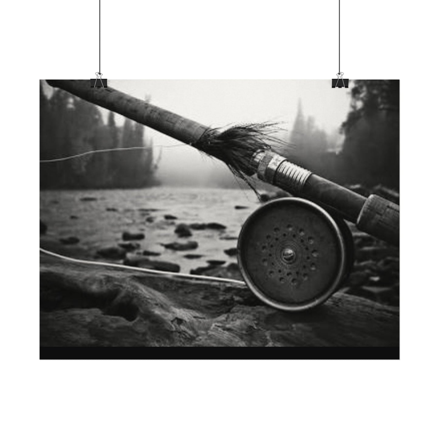 A River Runs Through It– Western Textured Watercolor Matte Posters