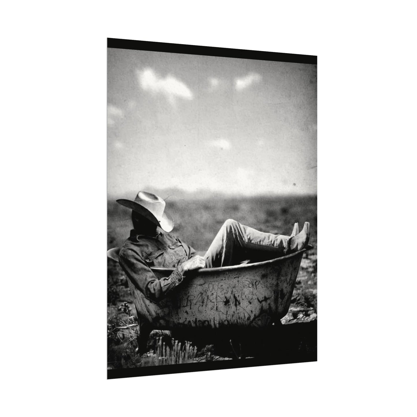 Washed & Weathered – Western Textured Watercolor Matte Posters