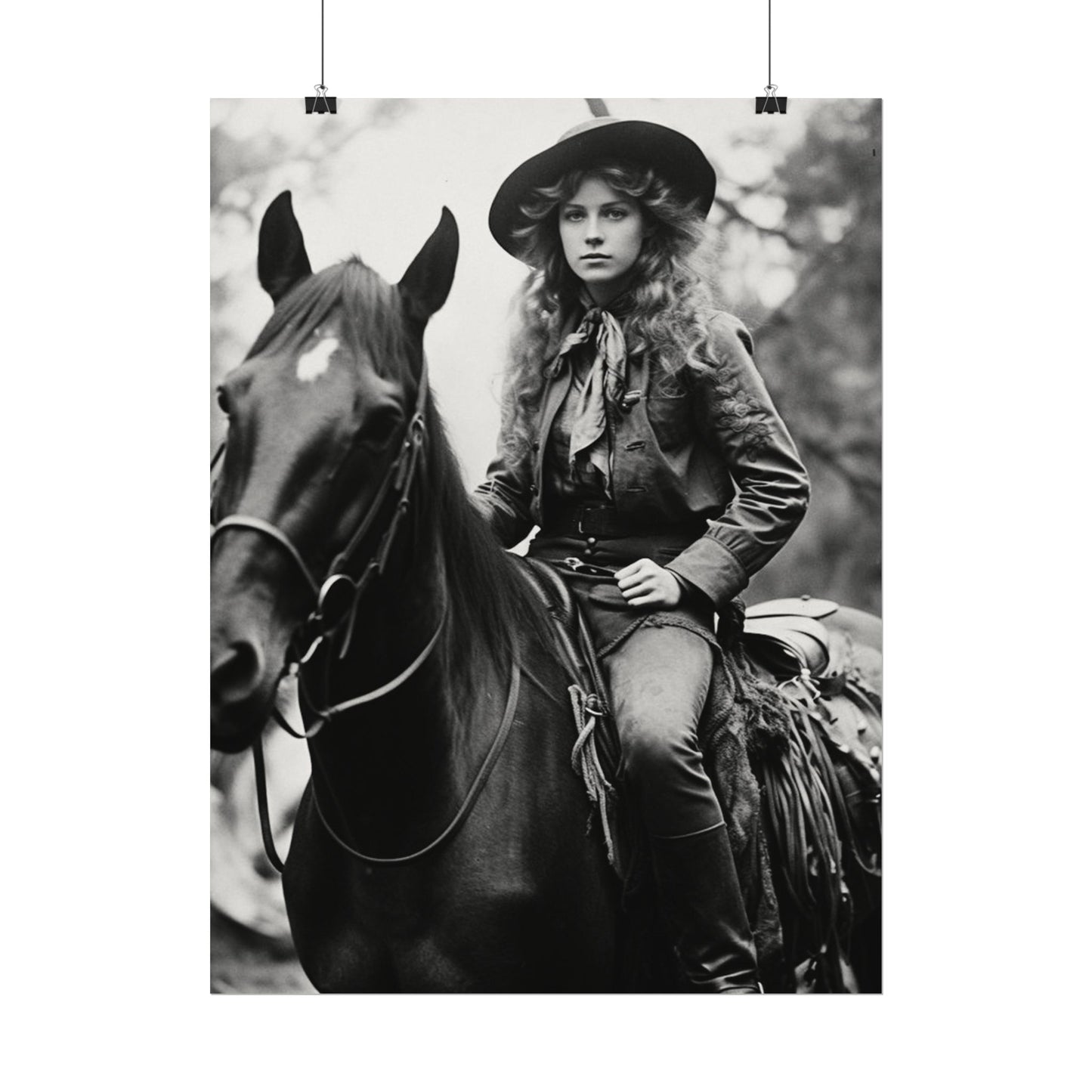 Legacy In Leather & Stone– Western Textured Watercolor Matte Posters