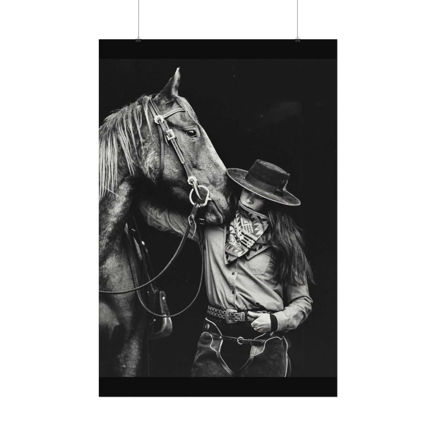 A Whisper Between Friends  – Western Textured Watercolor Matte Posters