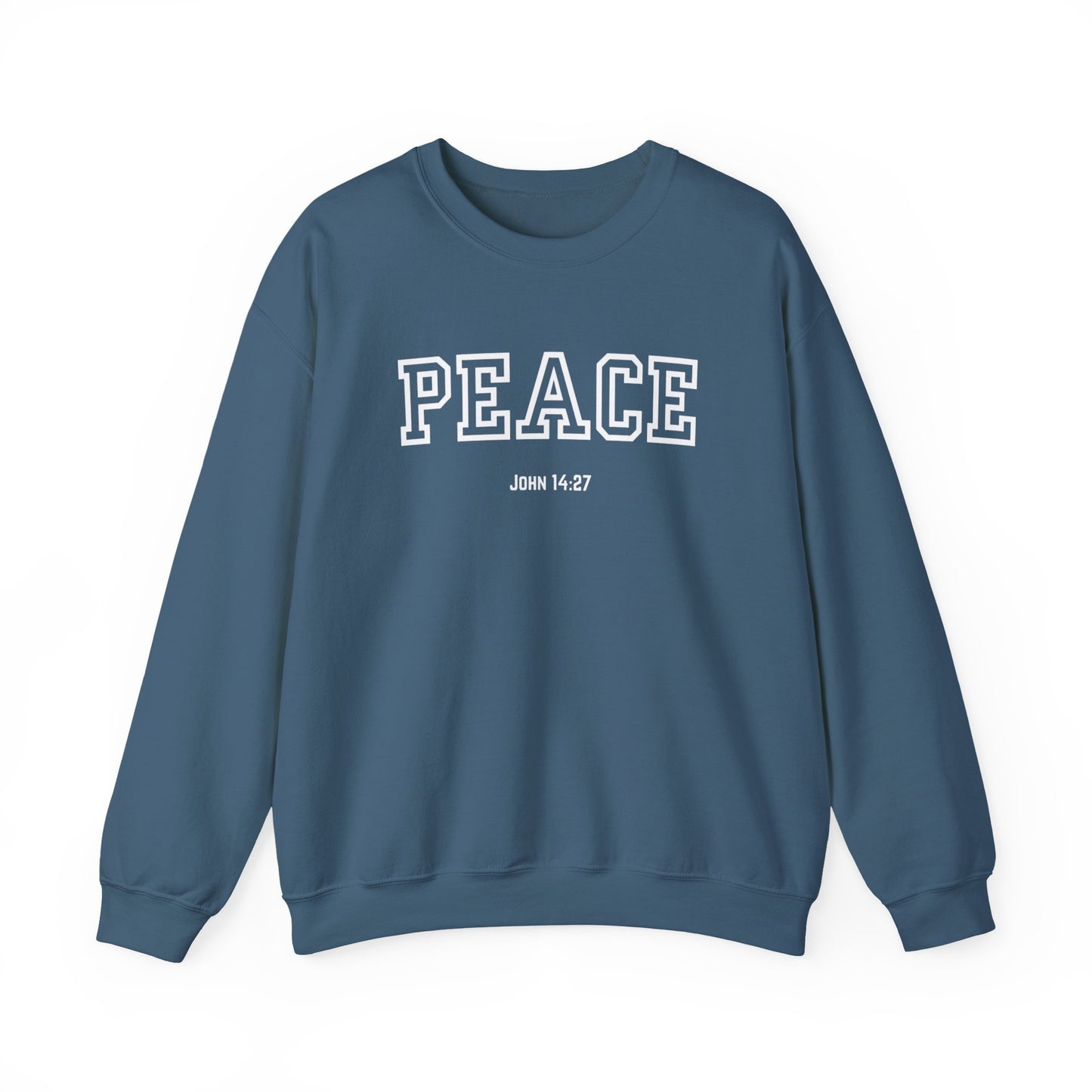 Unisex Peace Sweatshirt | Cozy Crewneck for Comfort, Faith & Hope | Perfect Gift for Family, Friends, and Holidays | Inspirational Apparel,