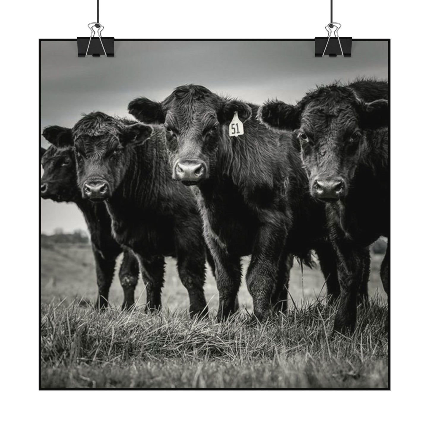 The Grazing Crew – Western Textured Watercolor Matte Posters