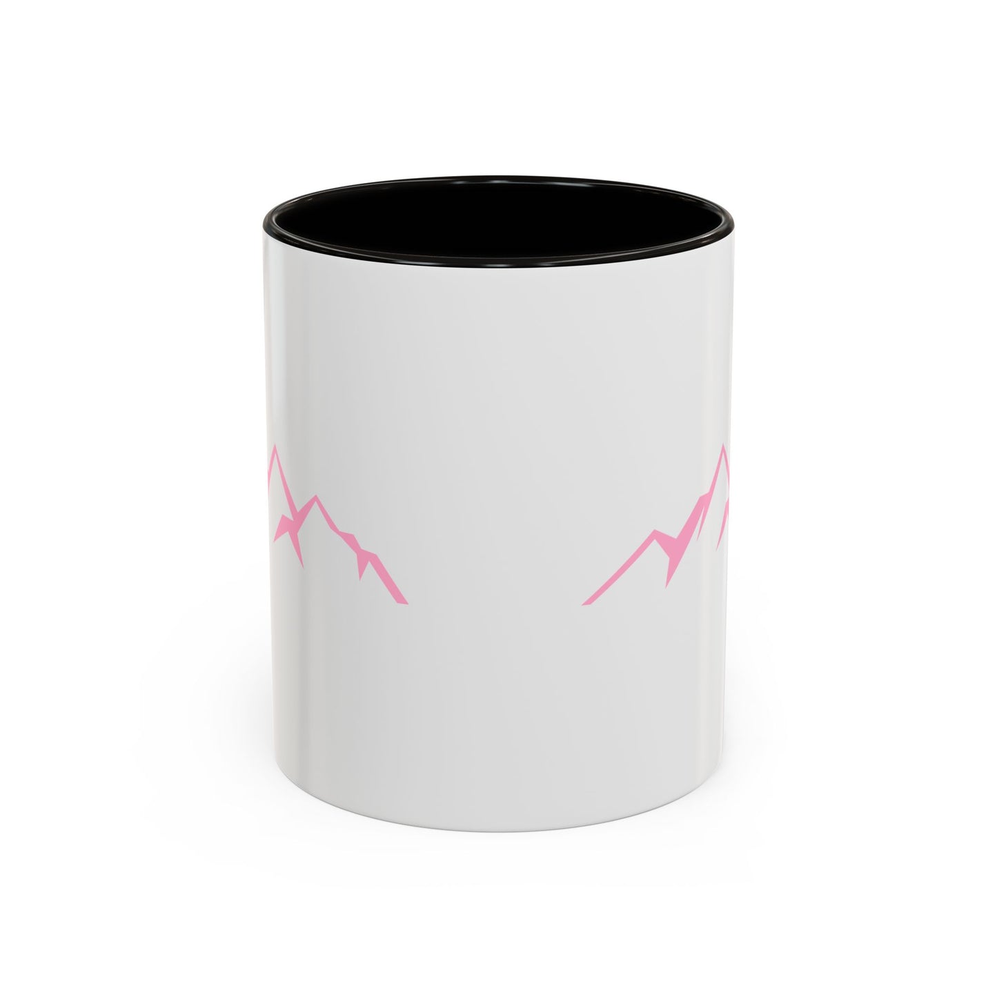 Mountain Vibes Mug | Colorful Coffee Mug | Artistic Drinkware | Gift for Nature Lovers | Hiking, Adventure, Pink Mountains