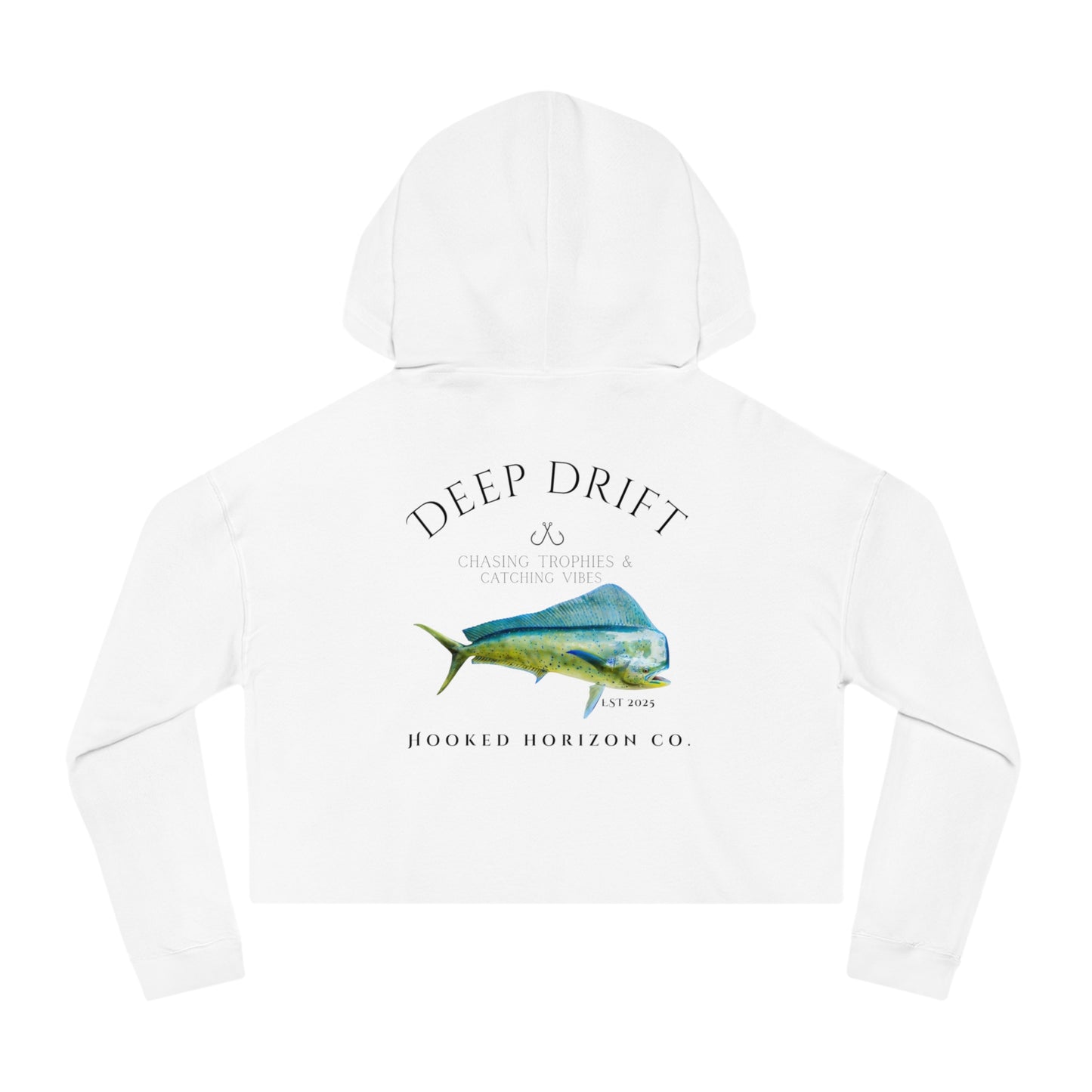 Mahi Mahi Dolphin Fishing Crop Sweatshirt
